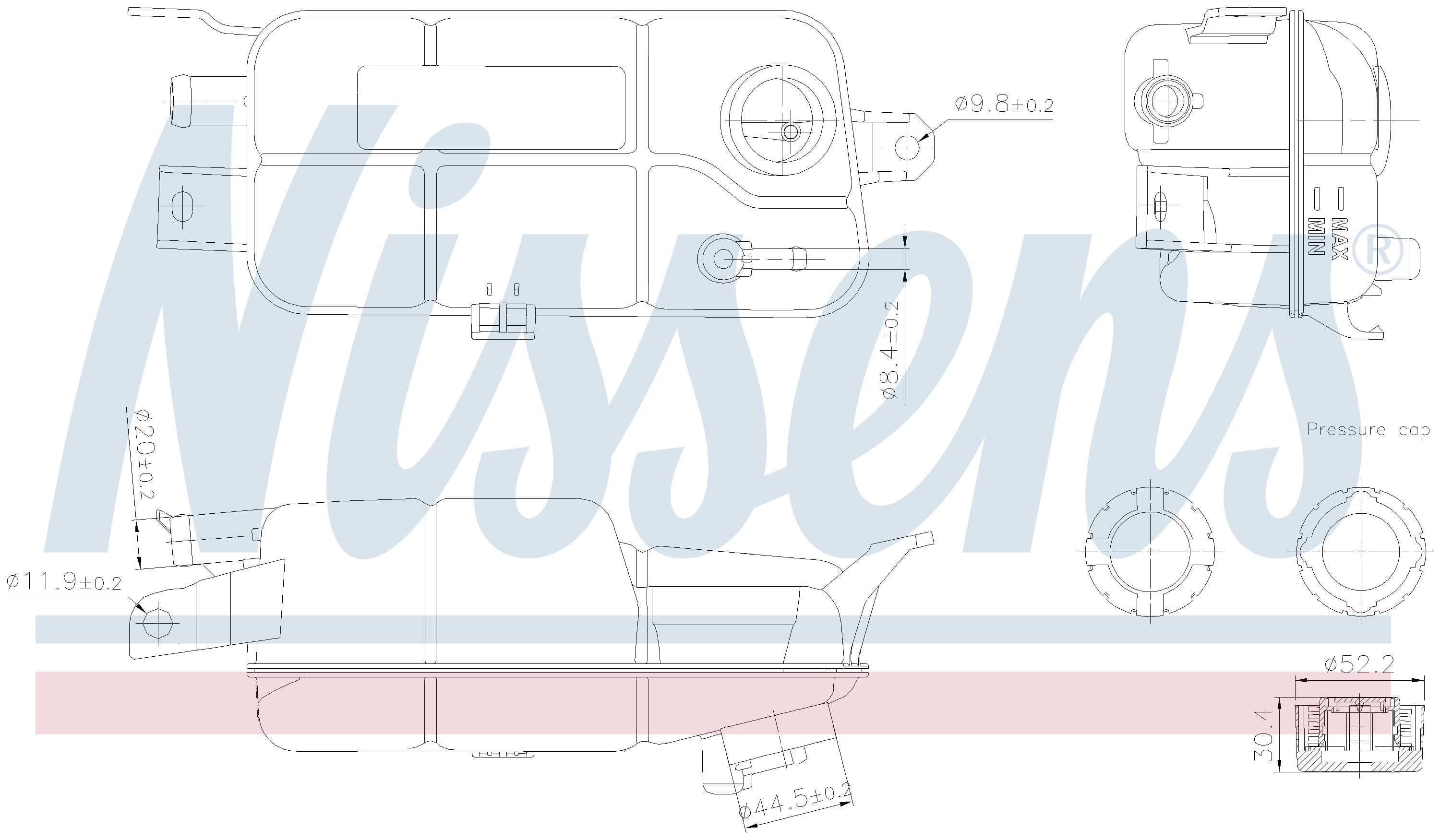 Expansionstank inkl lock, Alfa Romeo
