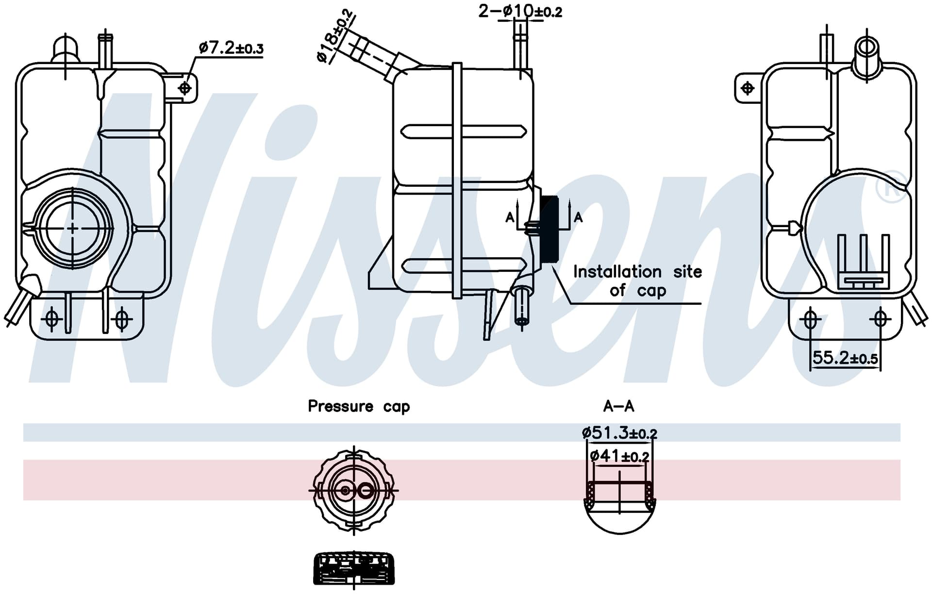 Expansionstank inkl lock, Chevrolet