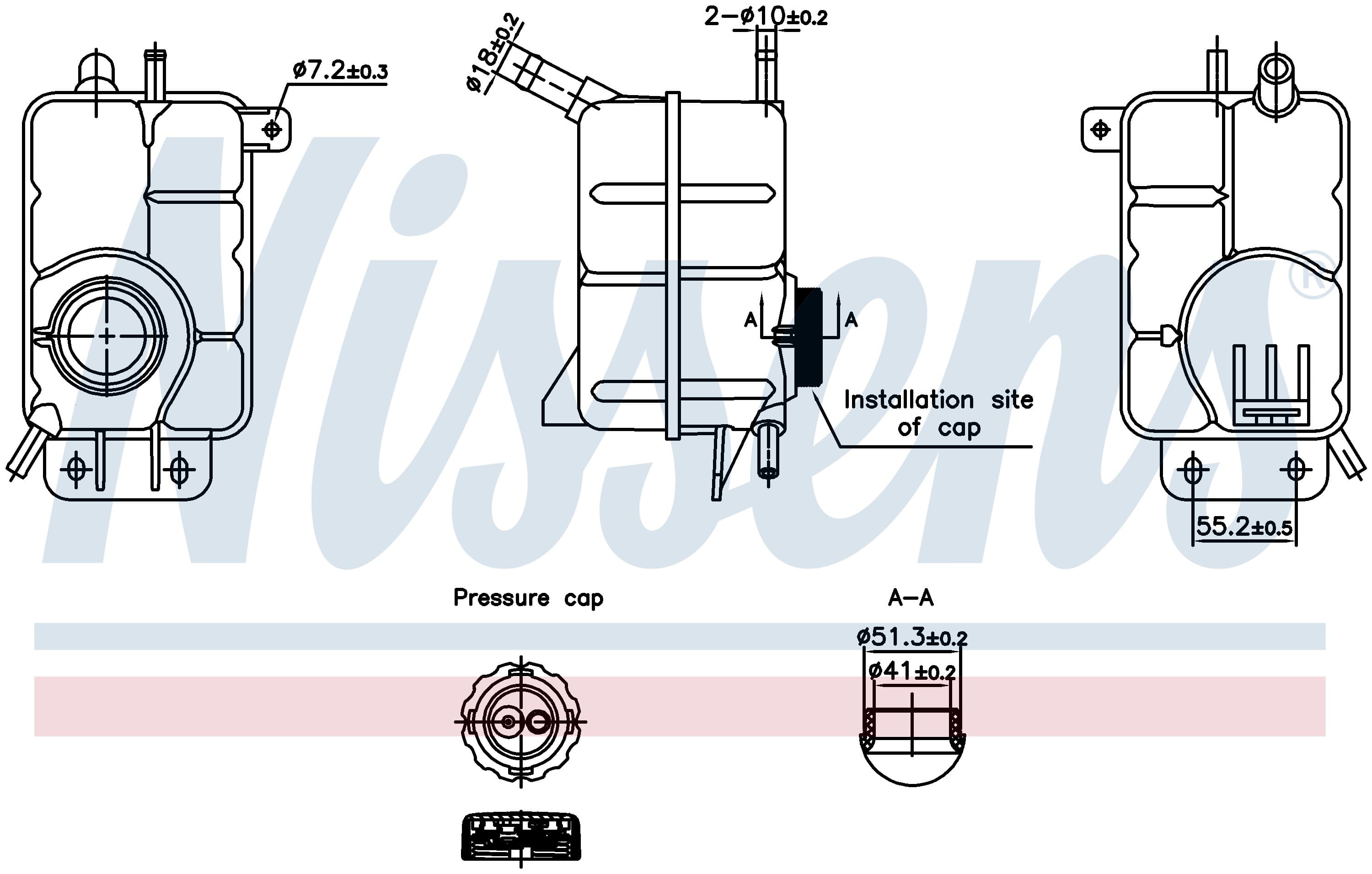 Expansionstank inkl lock, Chevrolet från Galwin