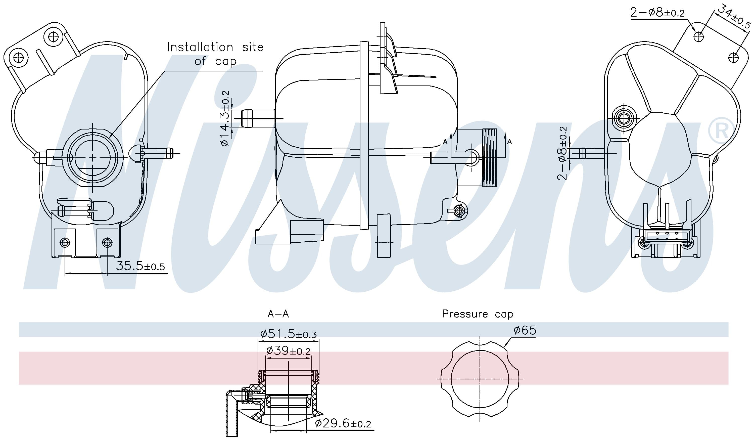 Expansionstank inkl lock, Chevrolet