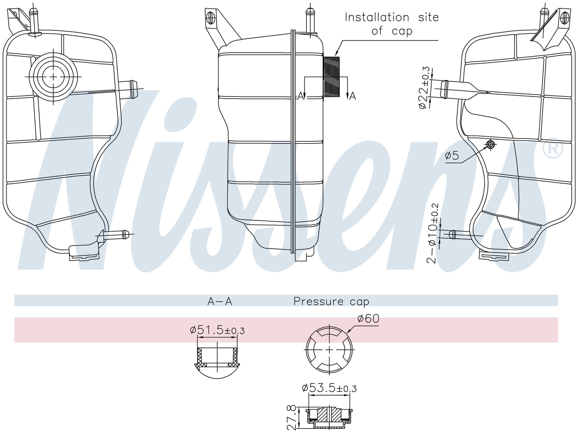 Expansionstank inkl lock, Ford från Galwin