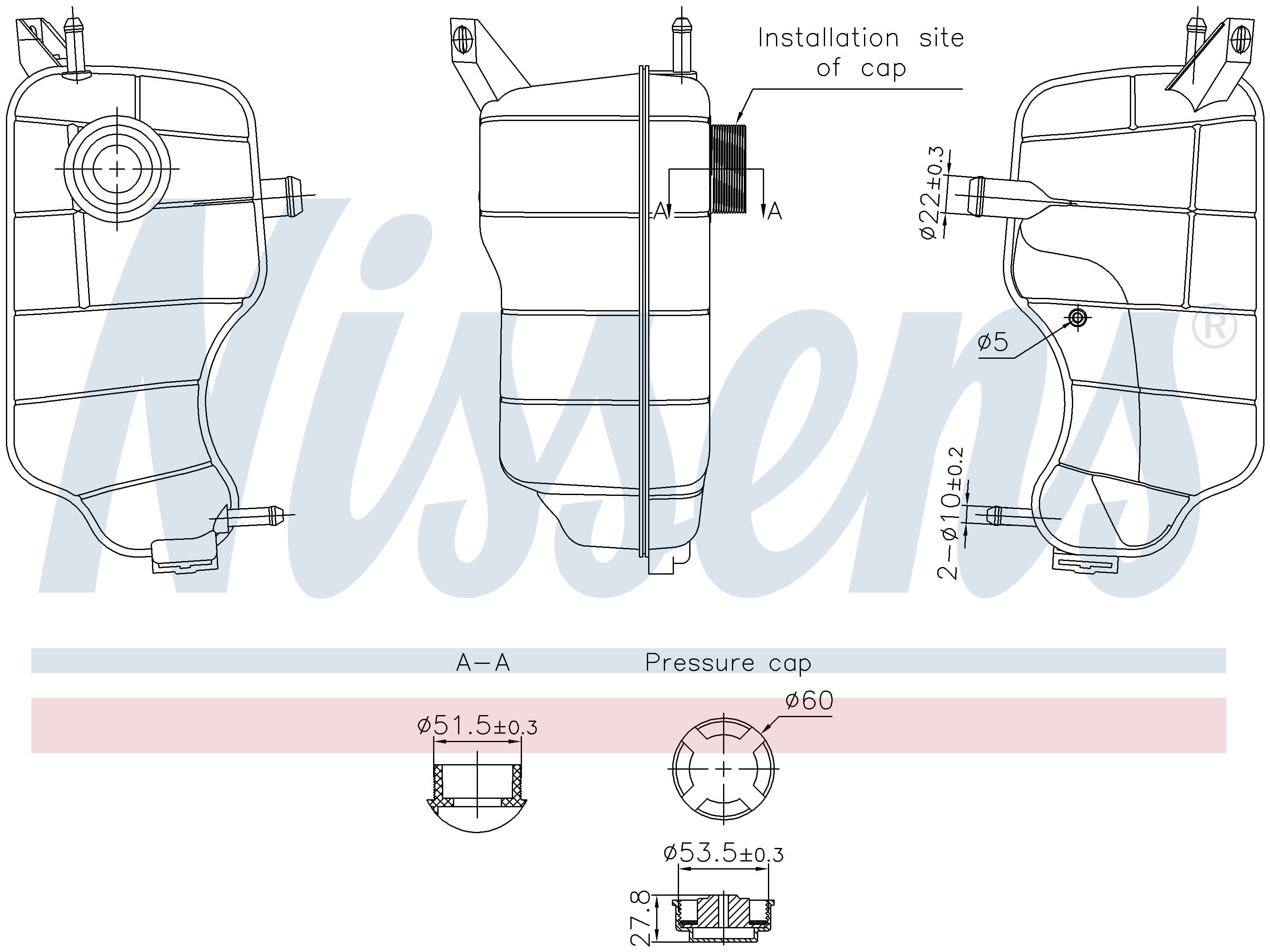 Expansionstank inkl lock, Ford från Galwin