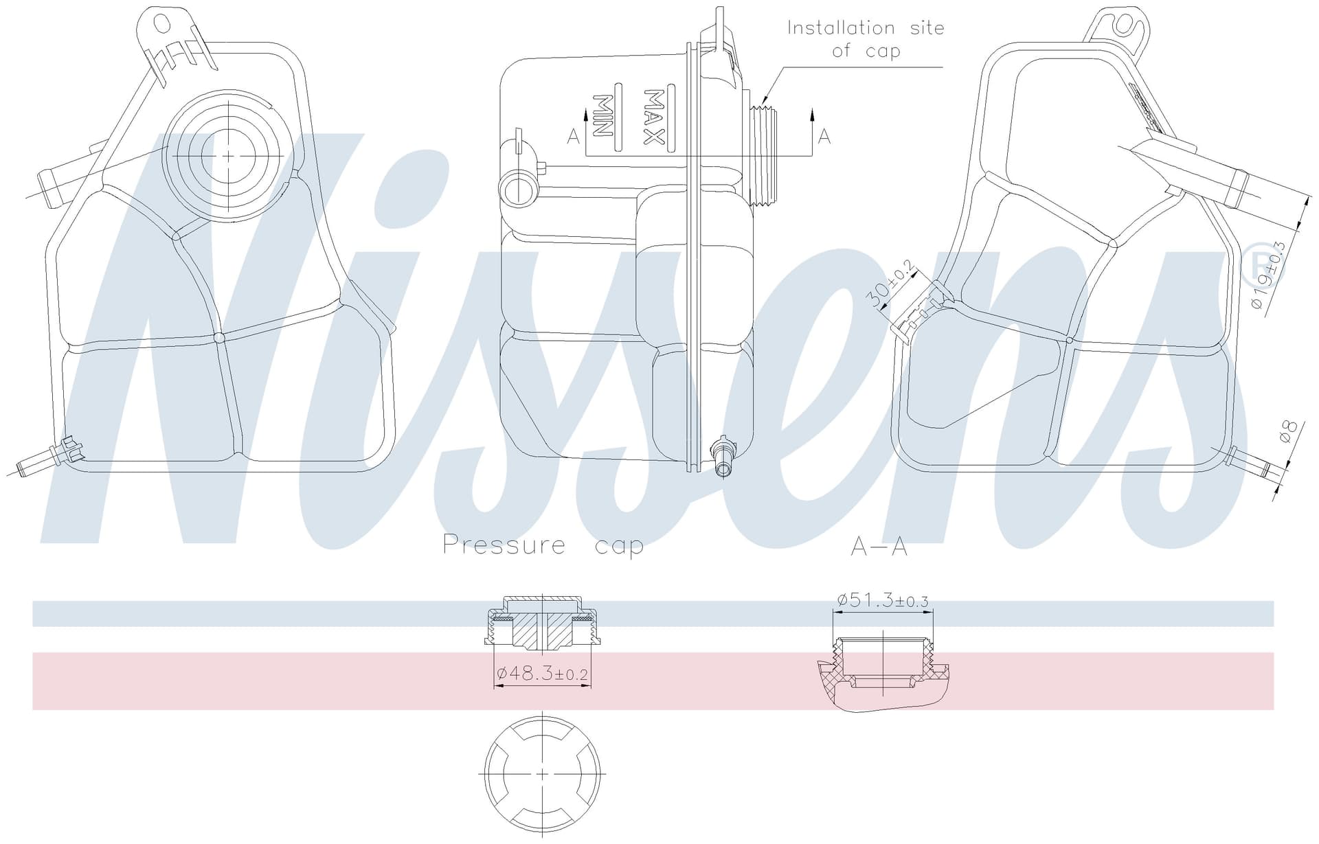 Expansionstank inkl lock, Ford från Galwin
