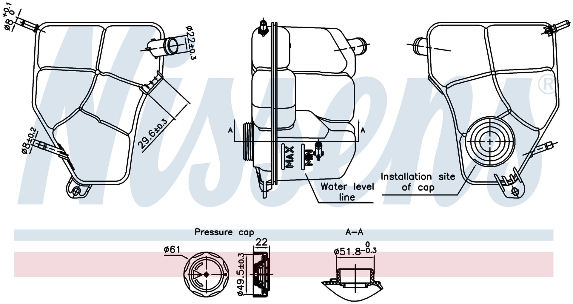 Expansionstank inkl lock, Ford från Galwin
