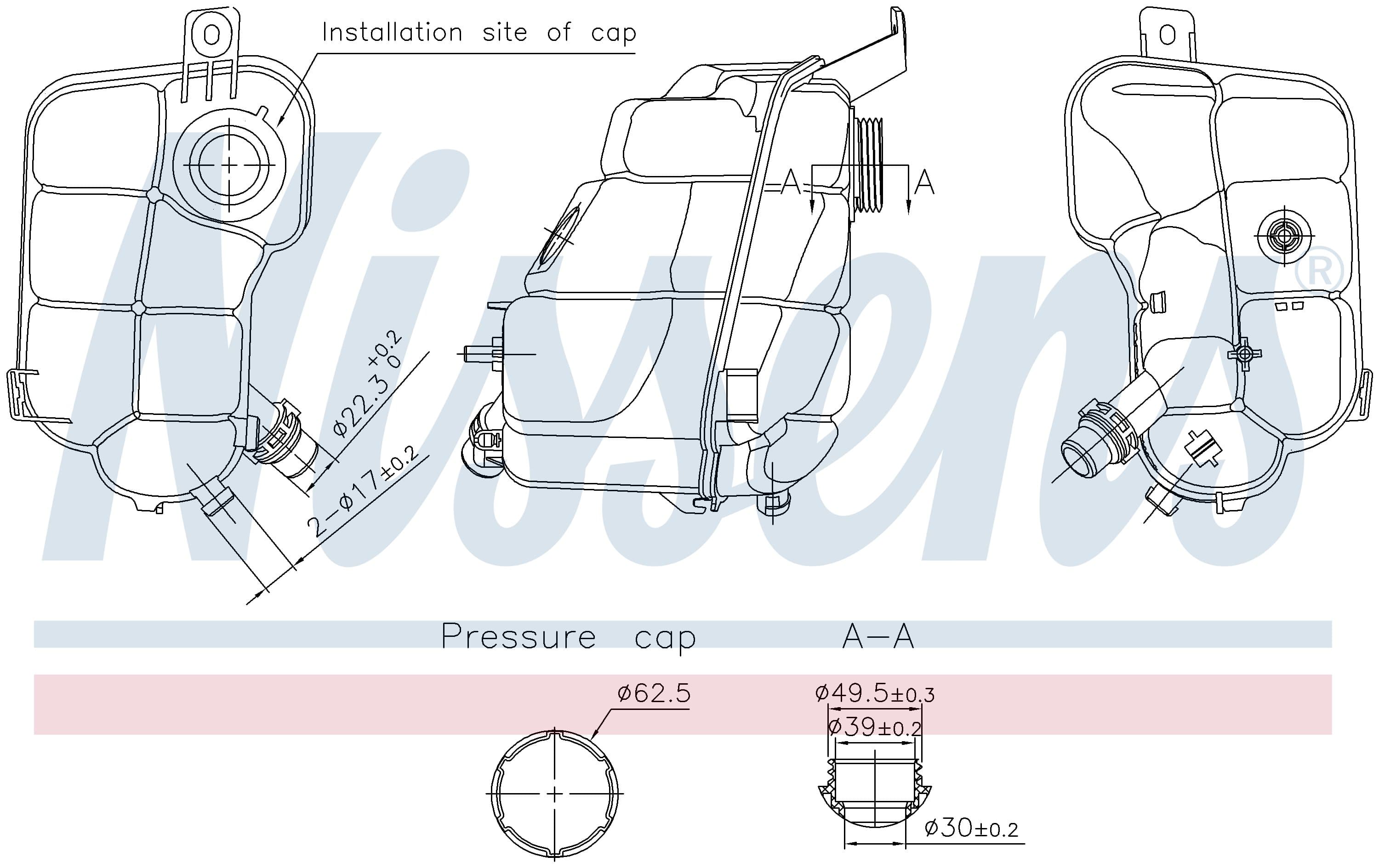 Expansionstank inkl lock, Ford från Galwin