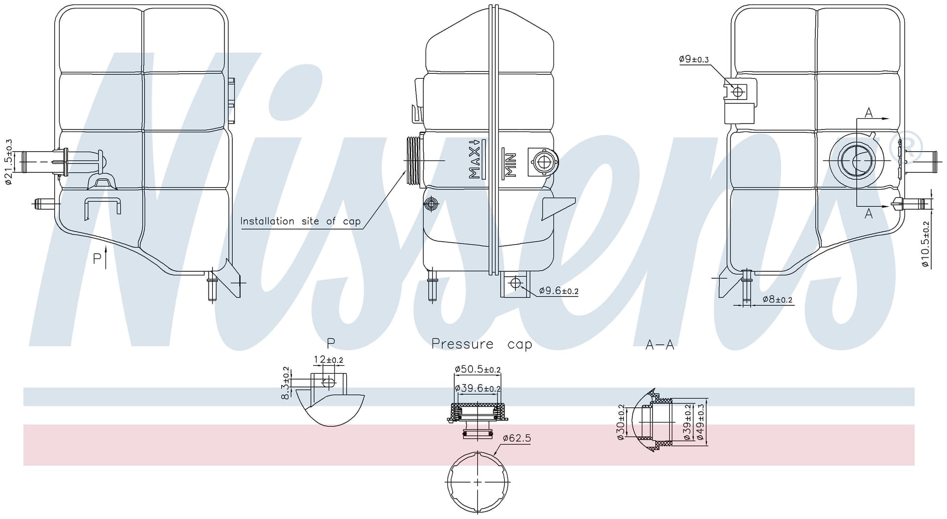 Expansionstank inkl lock, Ford från Galwin