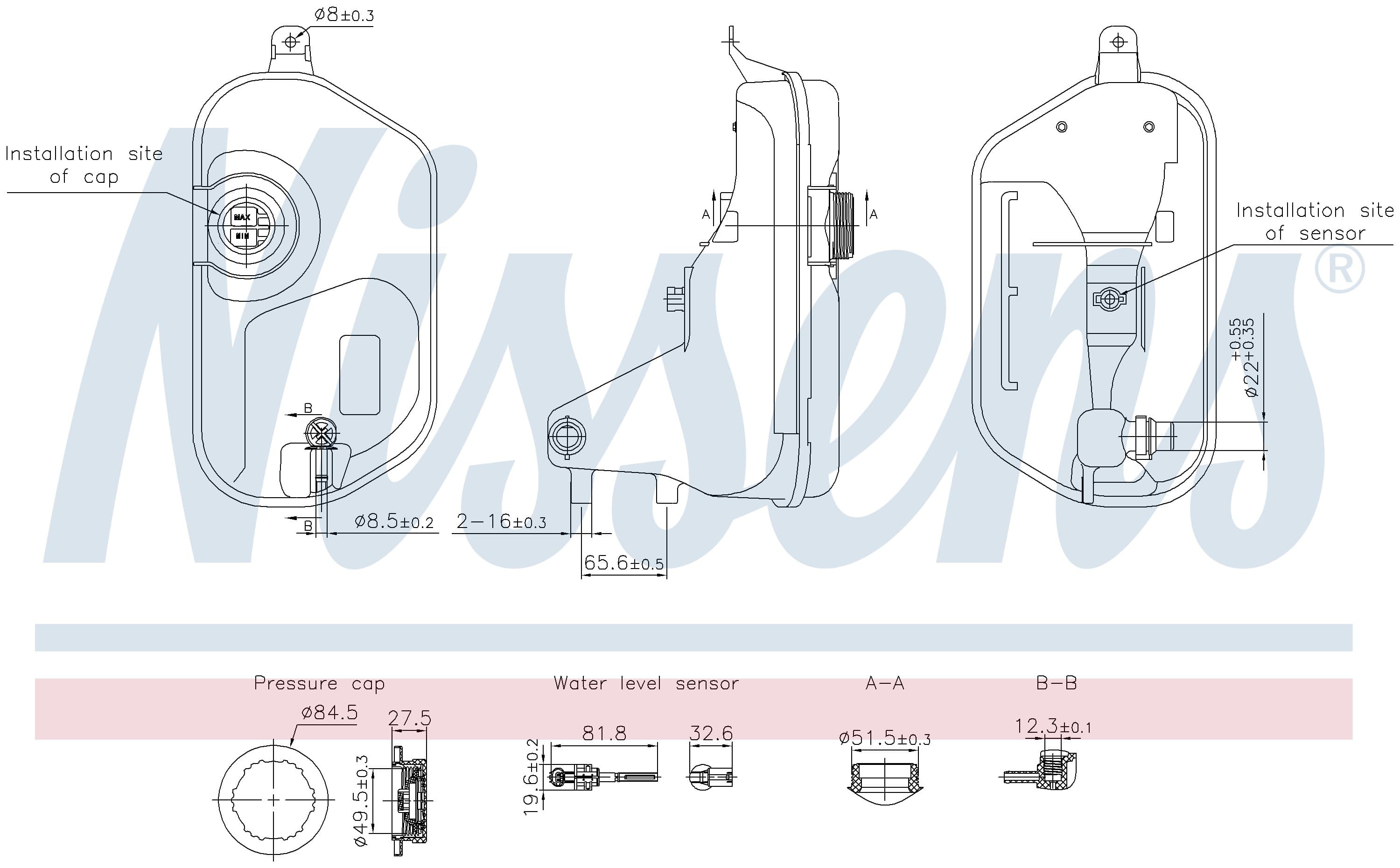 Expansionstank, inkl lock o givare