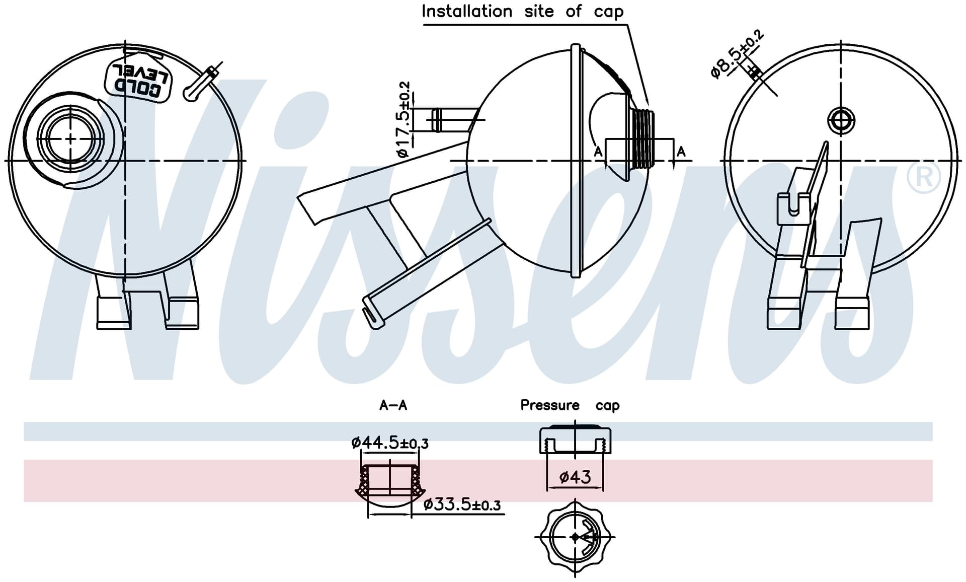 Expansionstank inkl lock, Land Rover