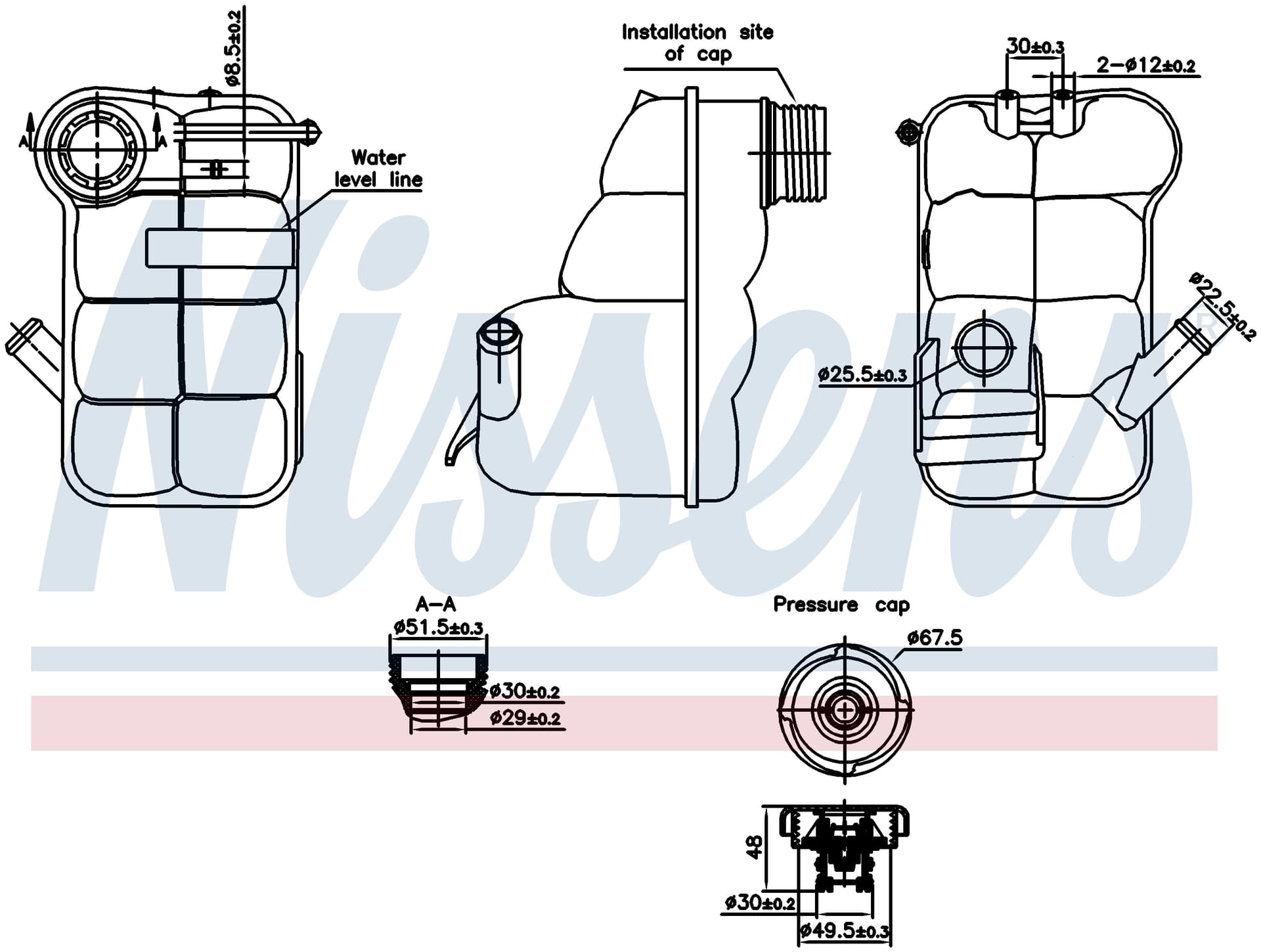 Expansionstank inkl lock, Land Rover