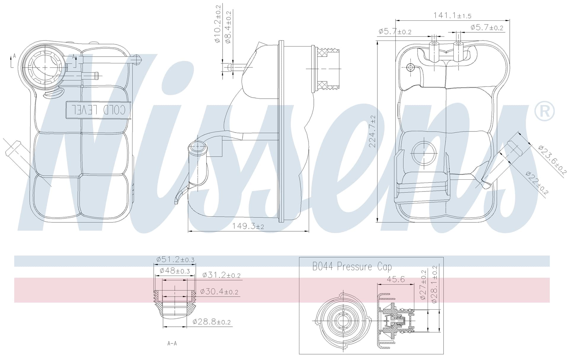 Expansionstank inkl lock, Land Rover