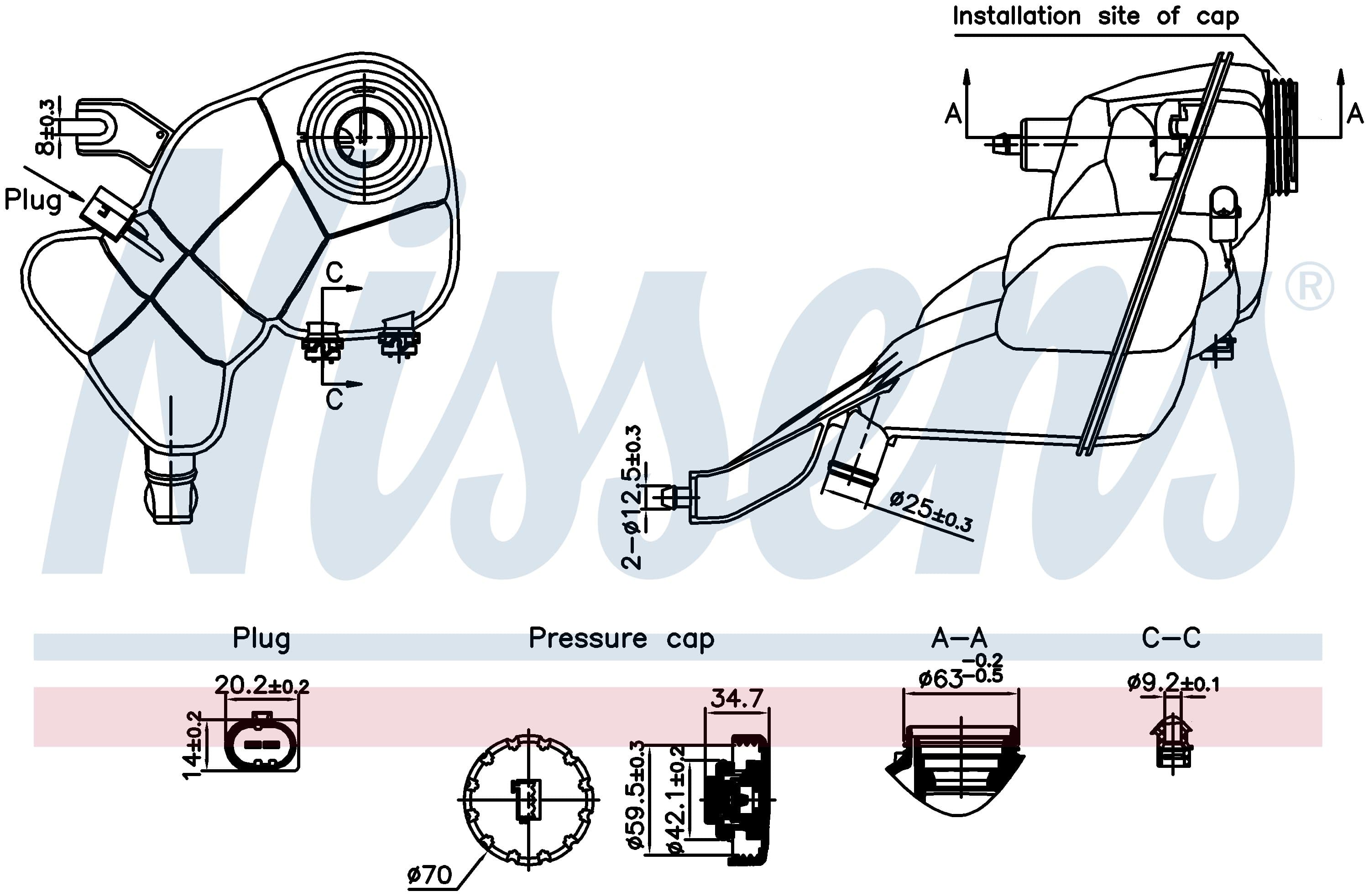 Expansionstank, inkl lock o givare, MB från Galwin