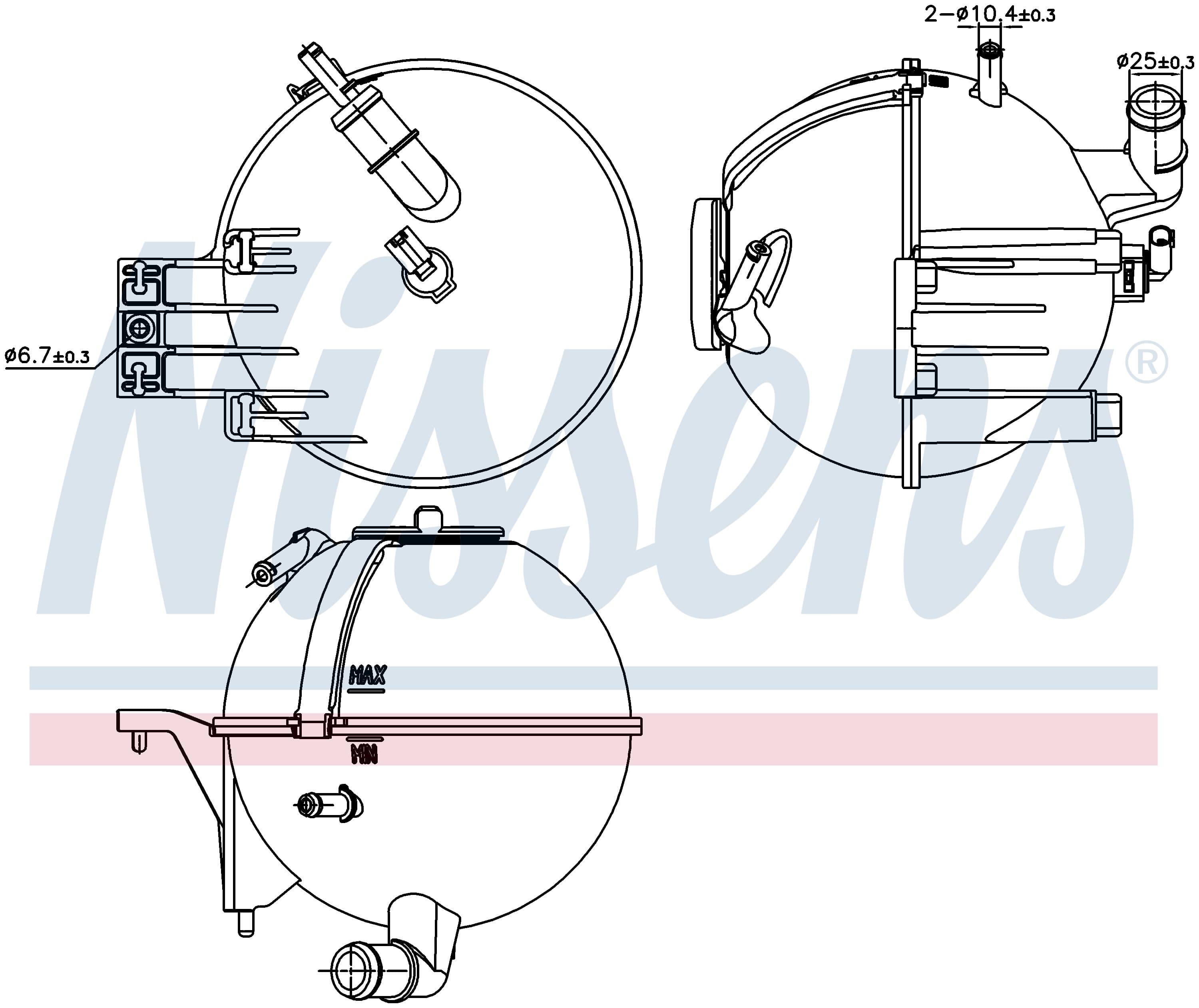 Expansionstank inkl lock, MB från Galwin