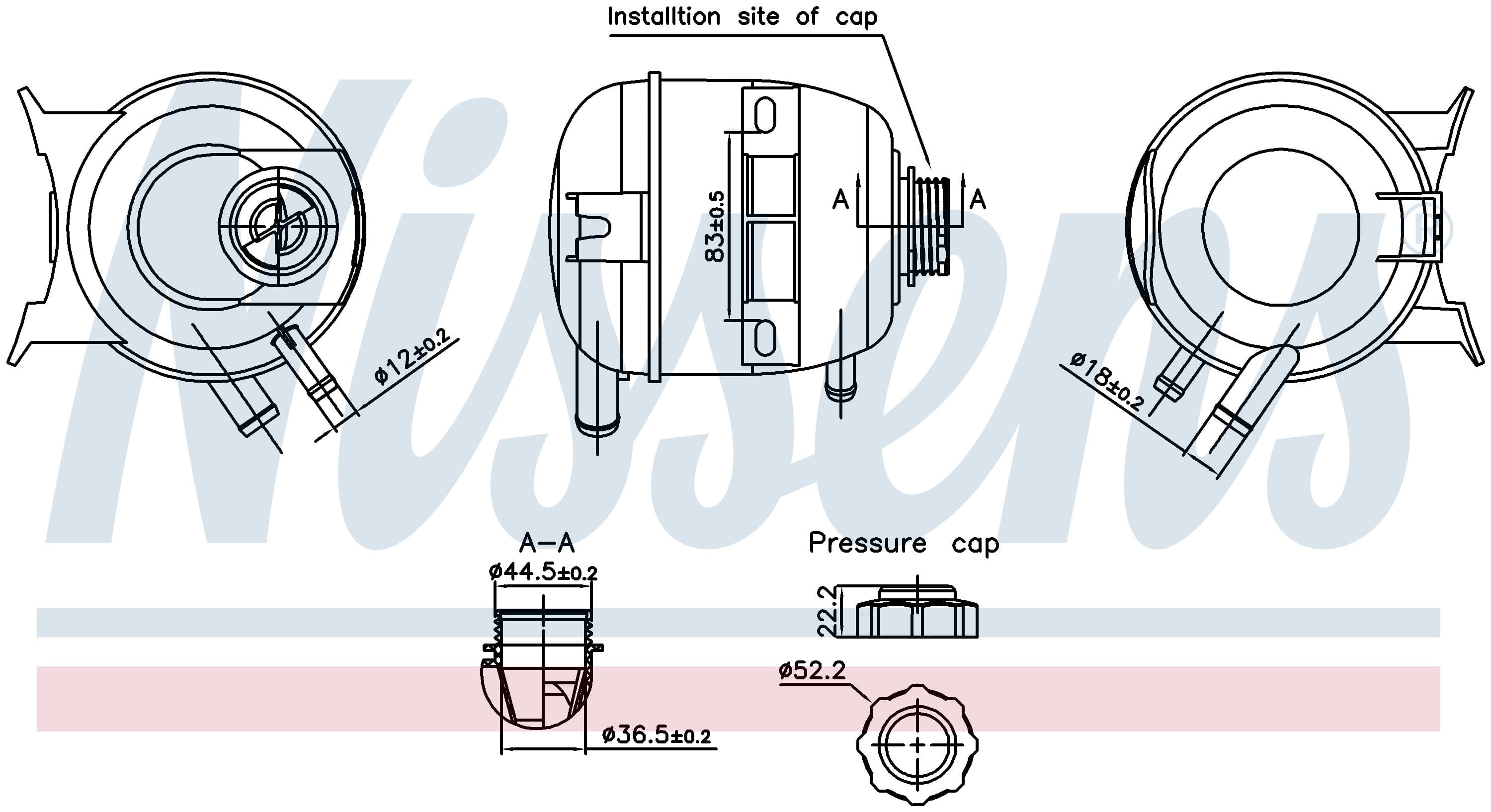 Expansionstank, inkl lock, Renault från Galwin