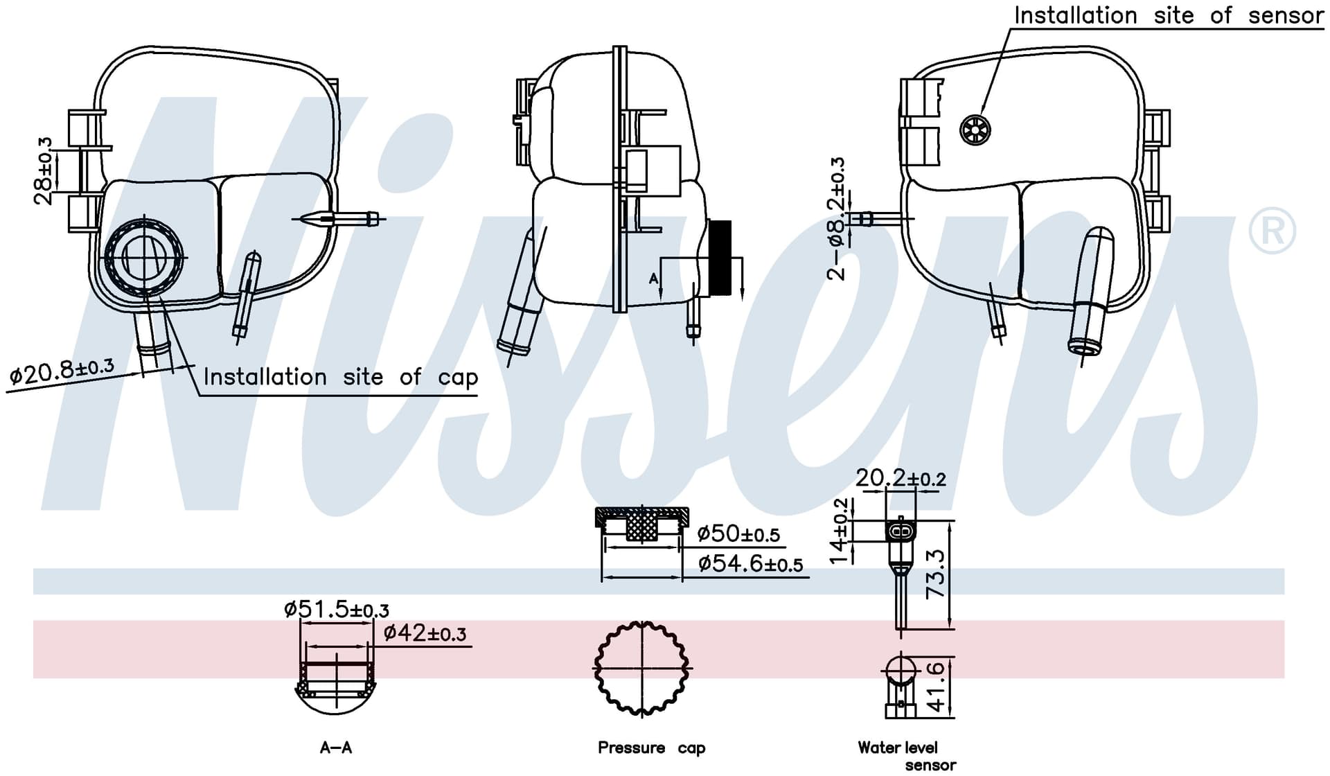 Expansionstank, inkl lock