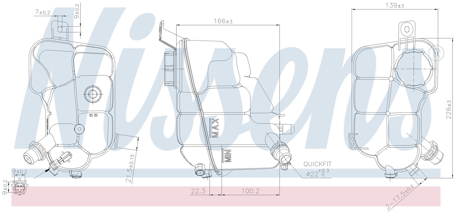 Expansionstank, Volvo, Land Rover från Galwin