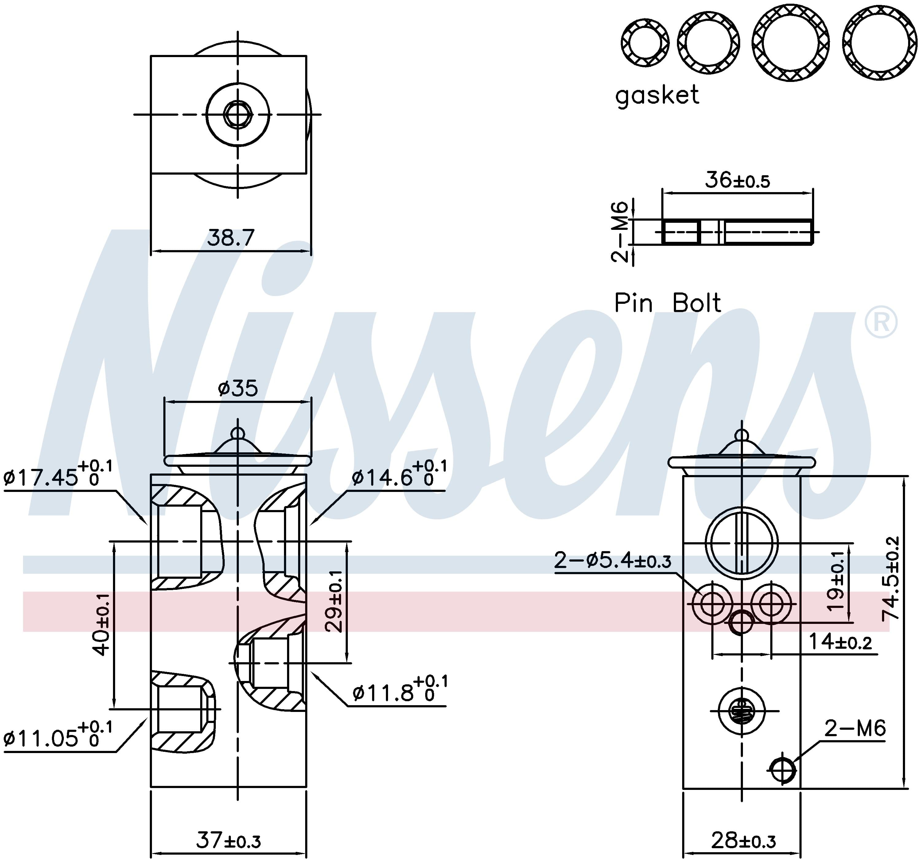 Expansionsventil ac, Citroen, Opel, Peugeot
