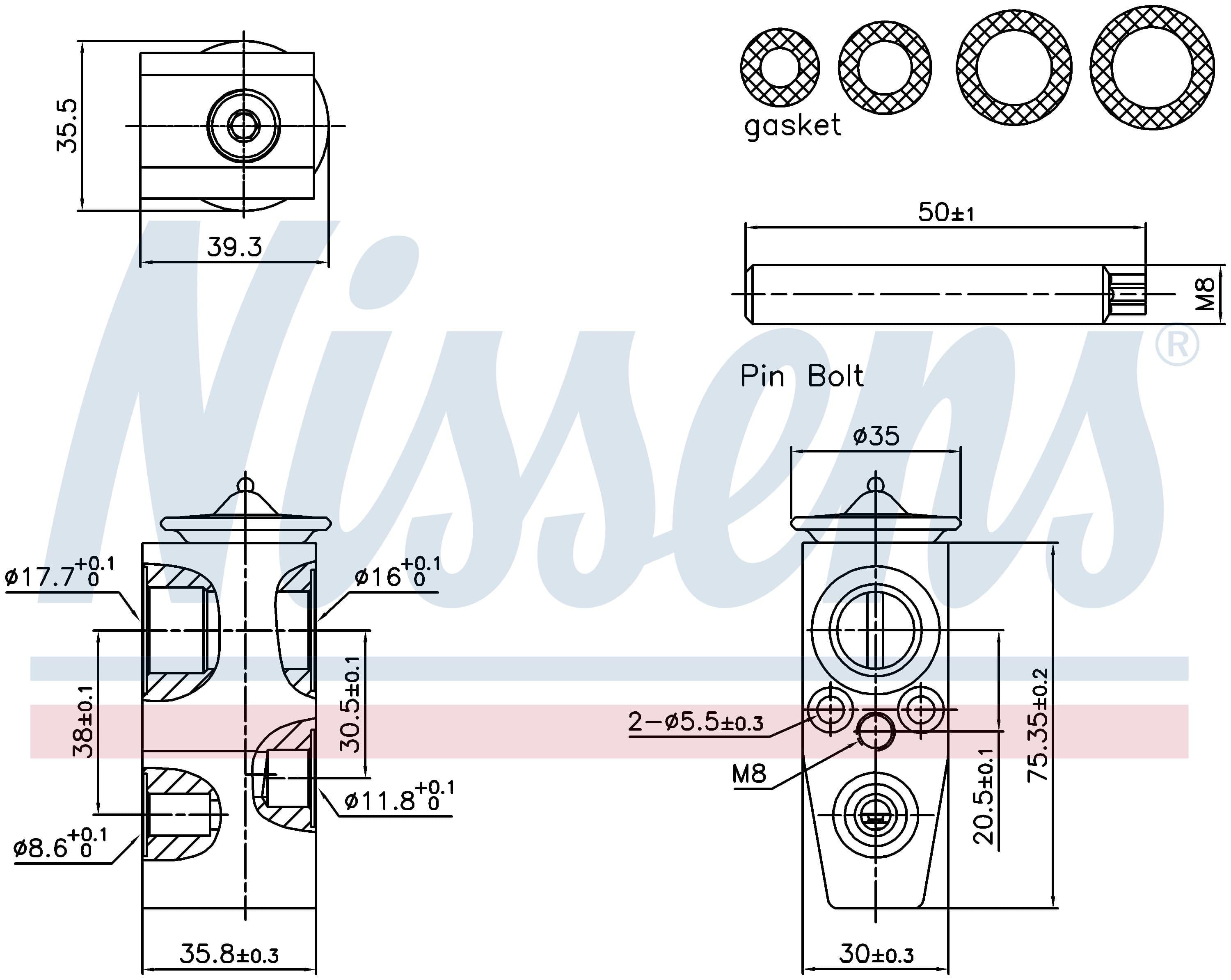 Expansionsventil ac, Ford från Galwin