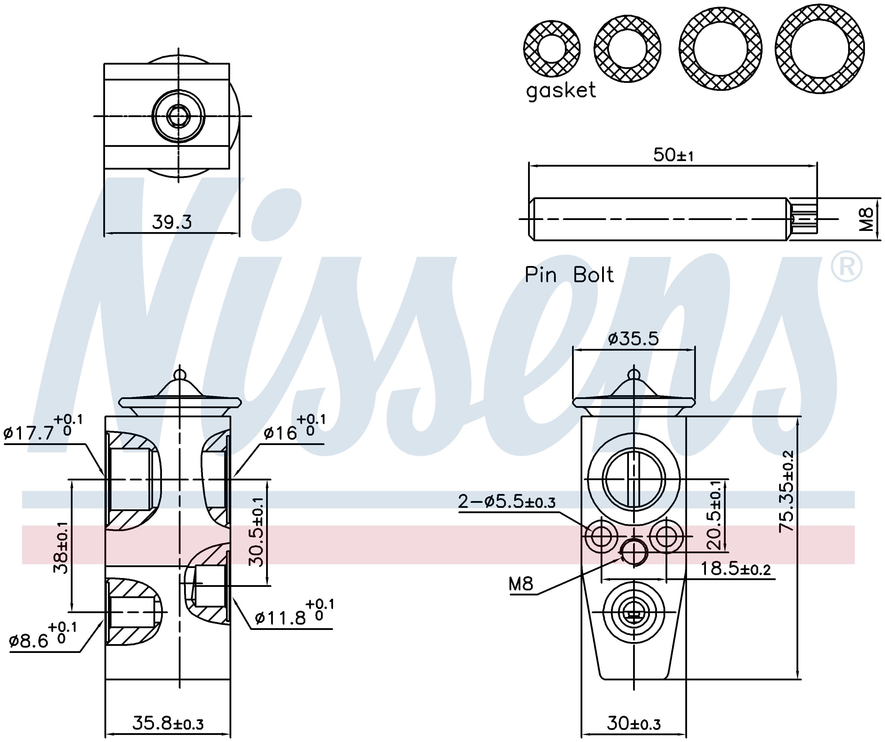 Expansionsventil ac, Ford från Galwin