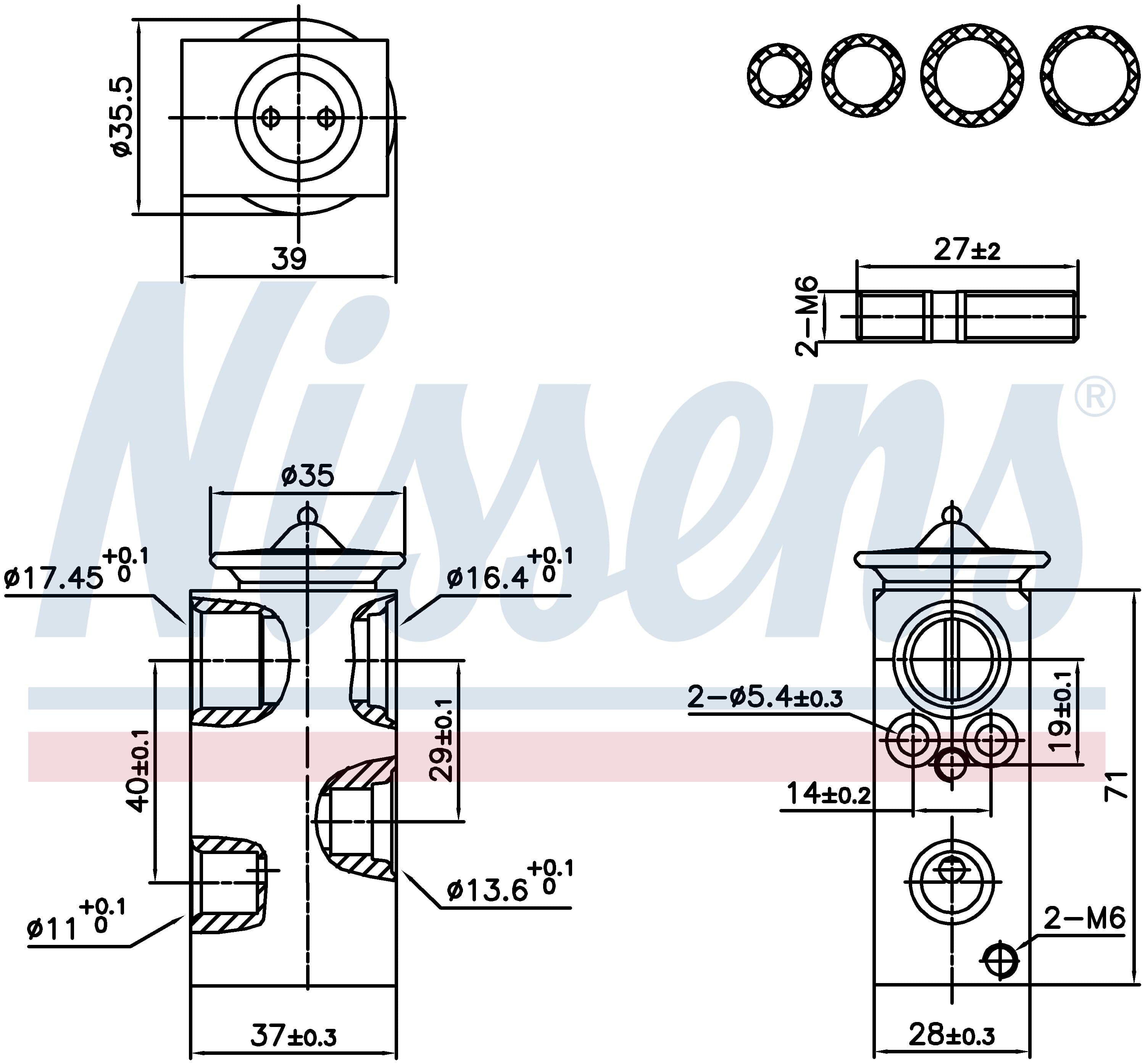 Expansionsventil ac, Ford från Galwin