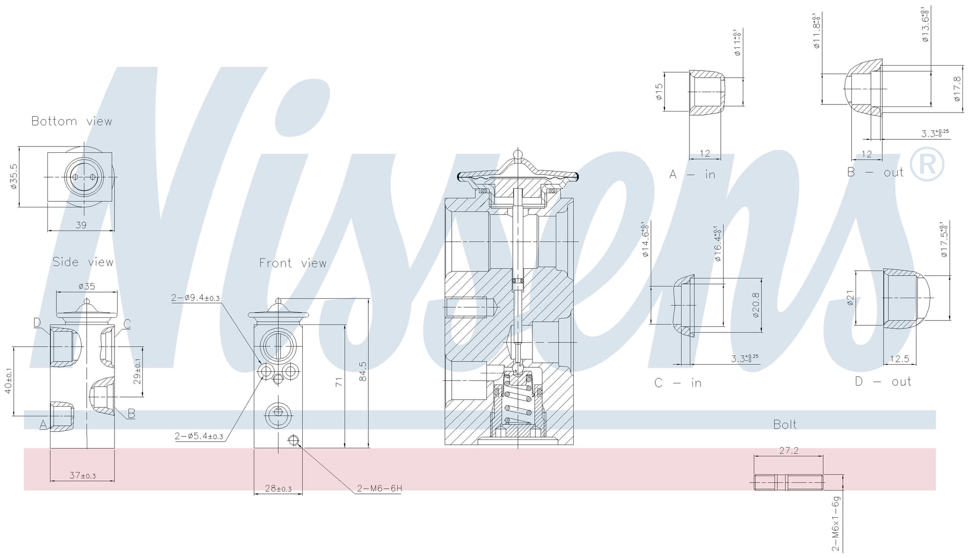 Expansionsventil ac, Ford