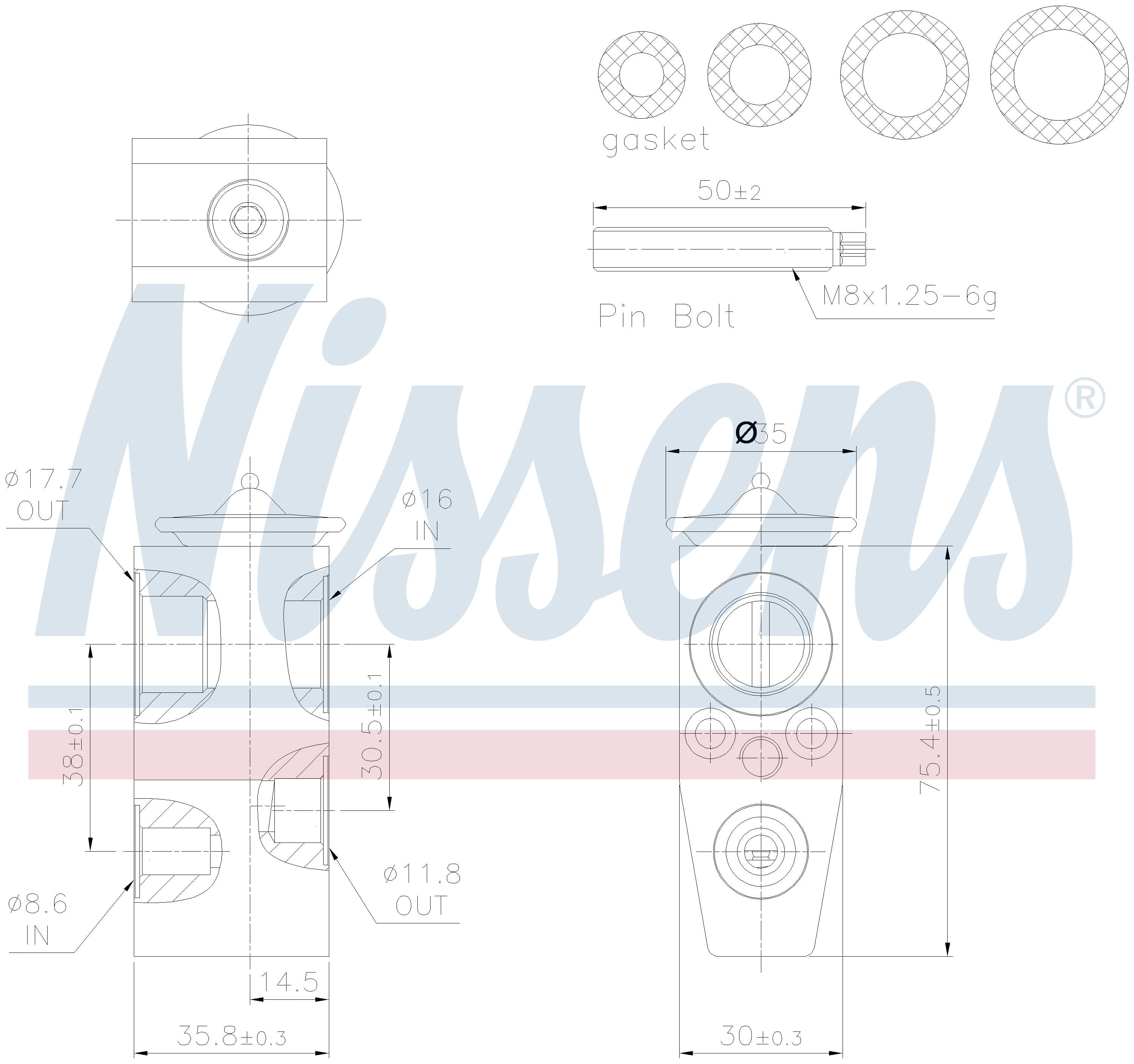Expansionsventil ac, Ford från Galwin