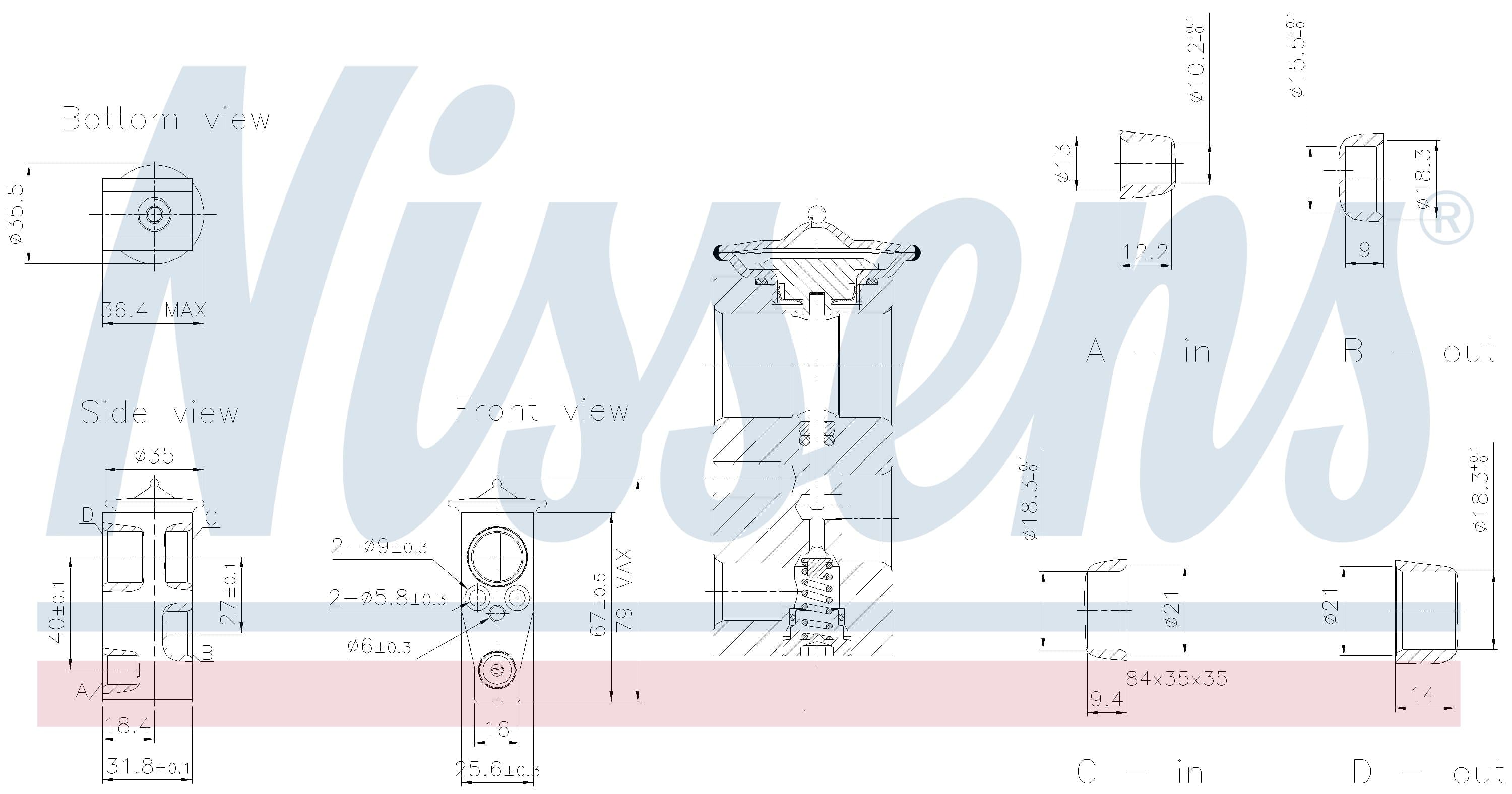 Expansionsventil ac, Toyota från Galwin