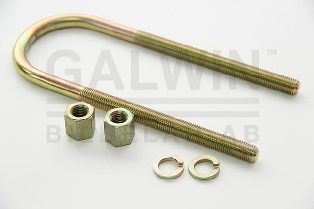 Fjäderkrampa till bladfjäder. 12*65*200mm. U-klammer.