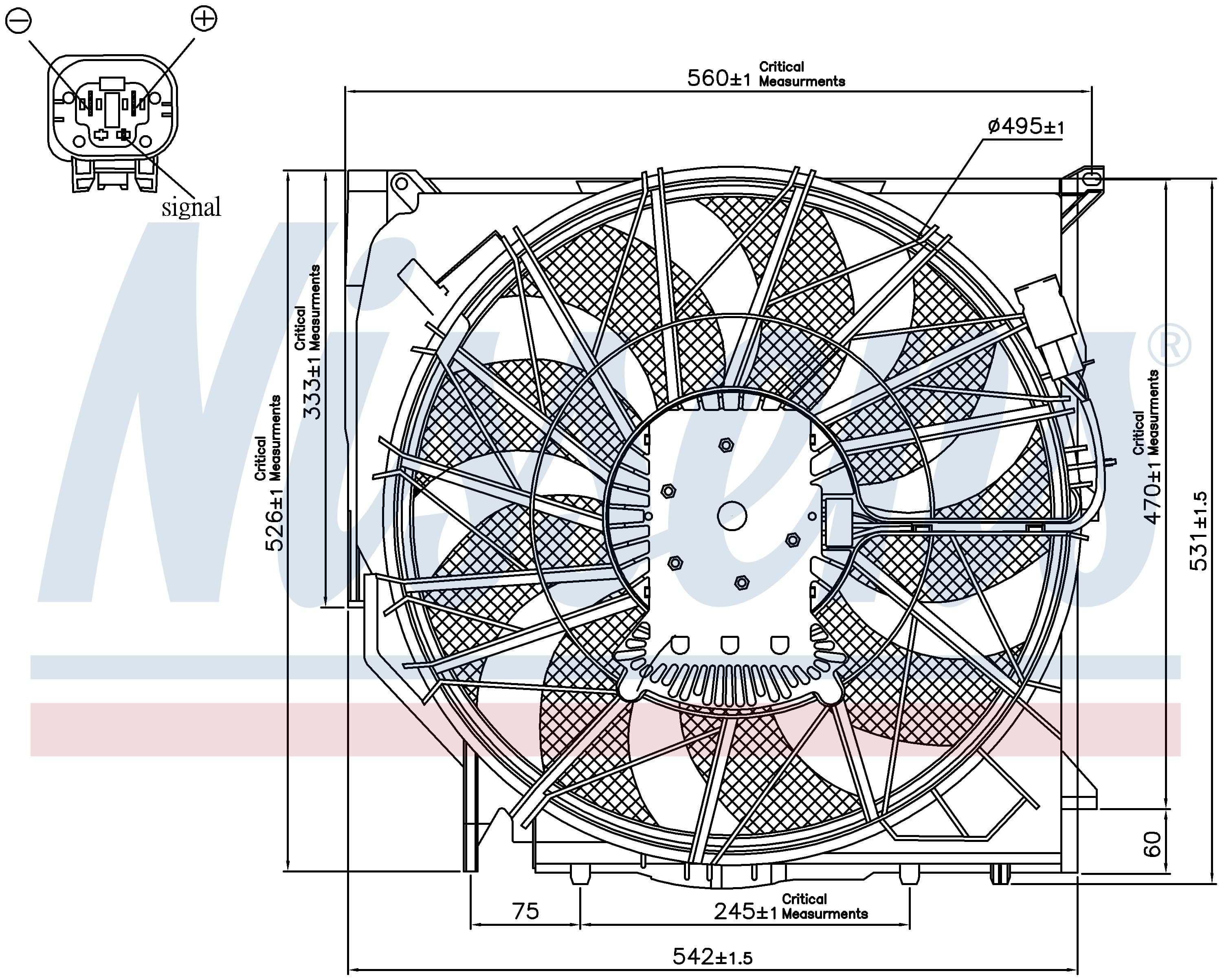 Kylarfläkt BMW X3 från Galwin