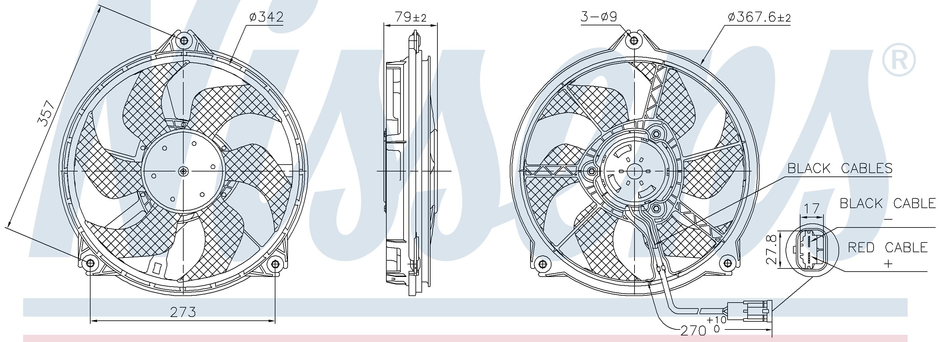 Kylarfläkt, Peugeot från Galwin