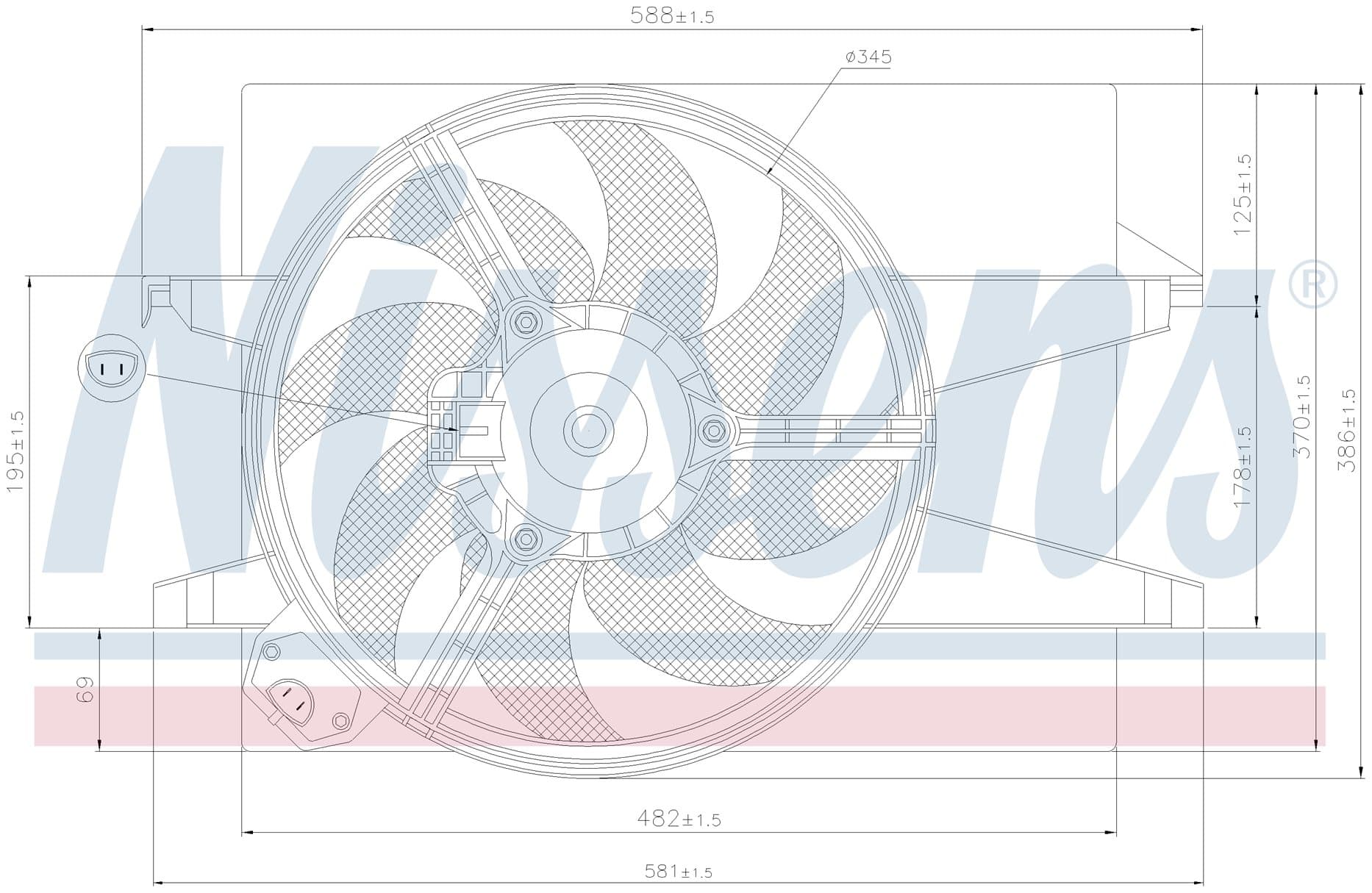 Kylarfläkt, Ford från Galwin