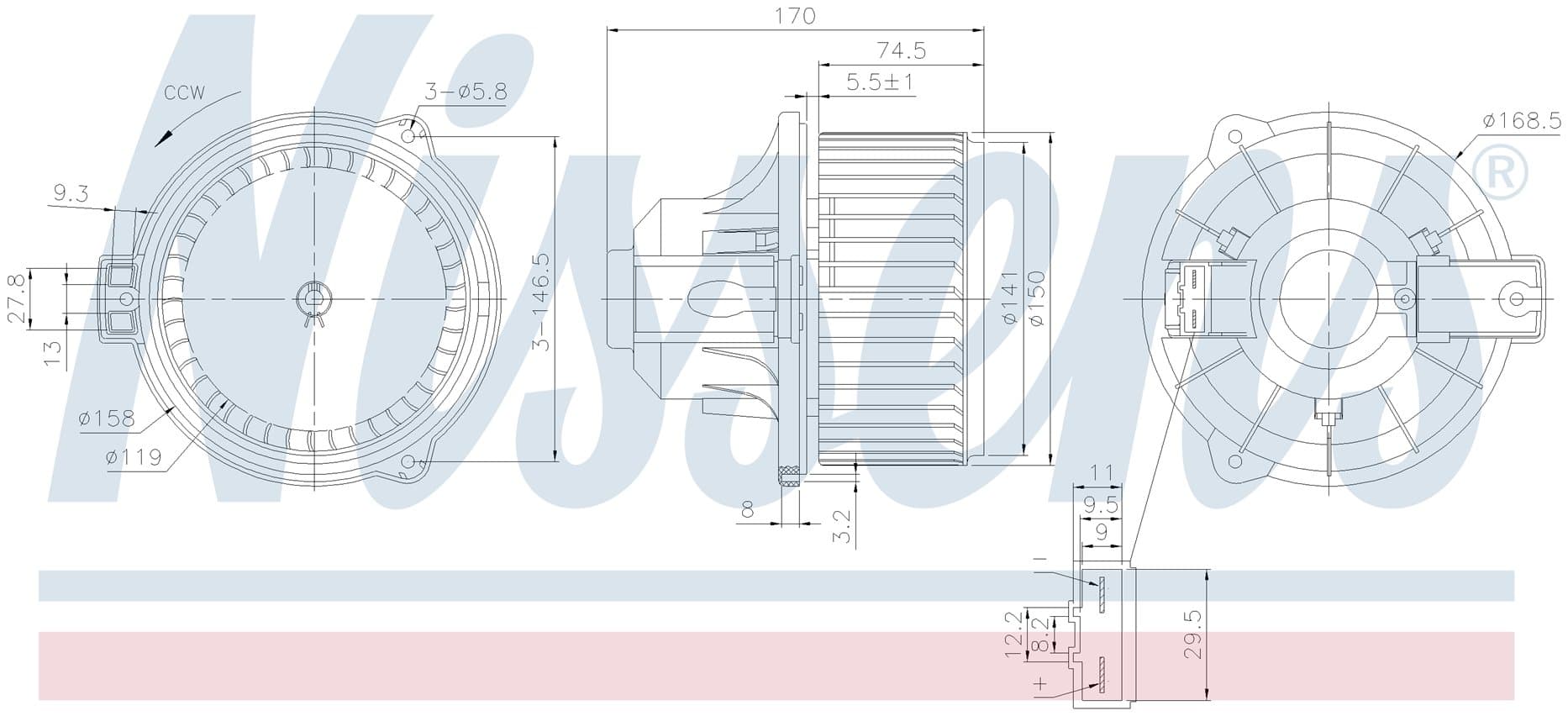 Värmefläkt Land Rover från Galwin