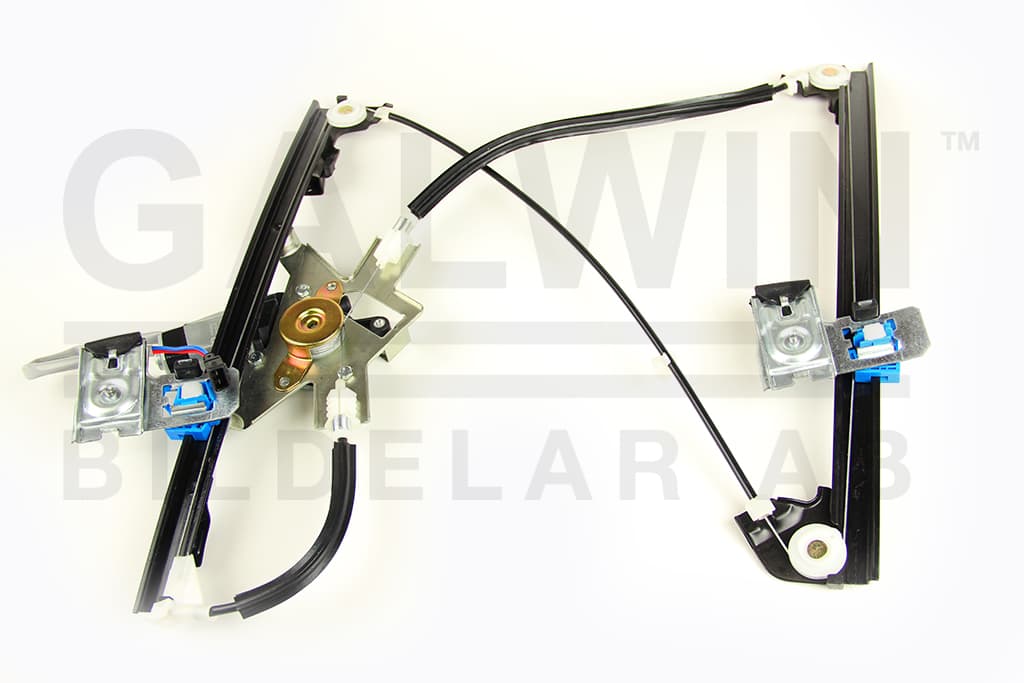 Fönsterhiss fram el inkl motor, 2-stift rektangulärt k-styck — vänster fram från Galwin
