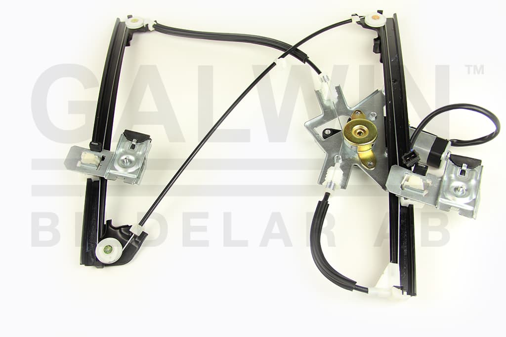 Fönsterhiss fram el inkl motor, 2-stift rektangulärt k-styck — till höger fram