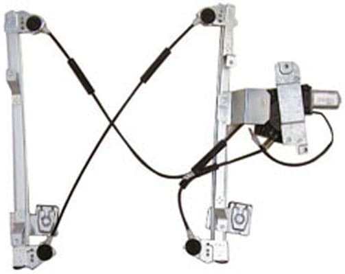 Fönsterhiss fram, el med motor, 2drs — Framaxel från Galwin