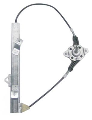 Fönsterhiss hö bak, manuell F7. — Bakaxel, höger från Galwin