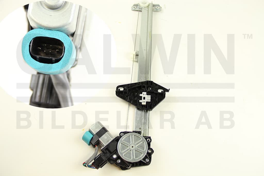 Fönsterhiss vä fram, el, inkl motor, med komfortfunktion — Framaxel, vänster från Galwin