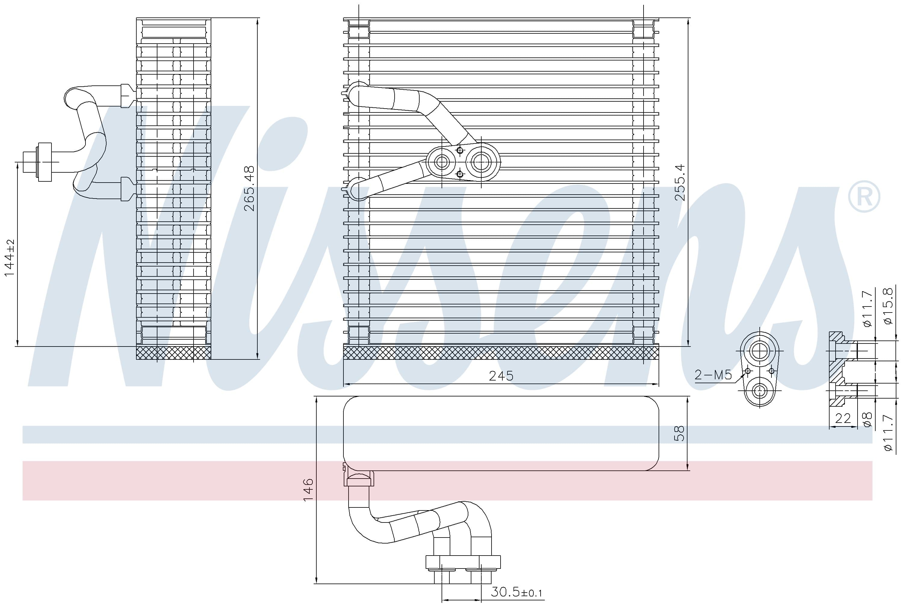 Förångare ac, Chev. Opel, Saab från Galwin