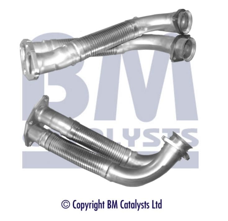 Främre rör för bil utan katalysator