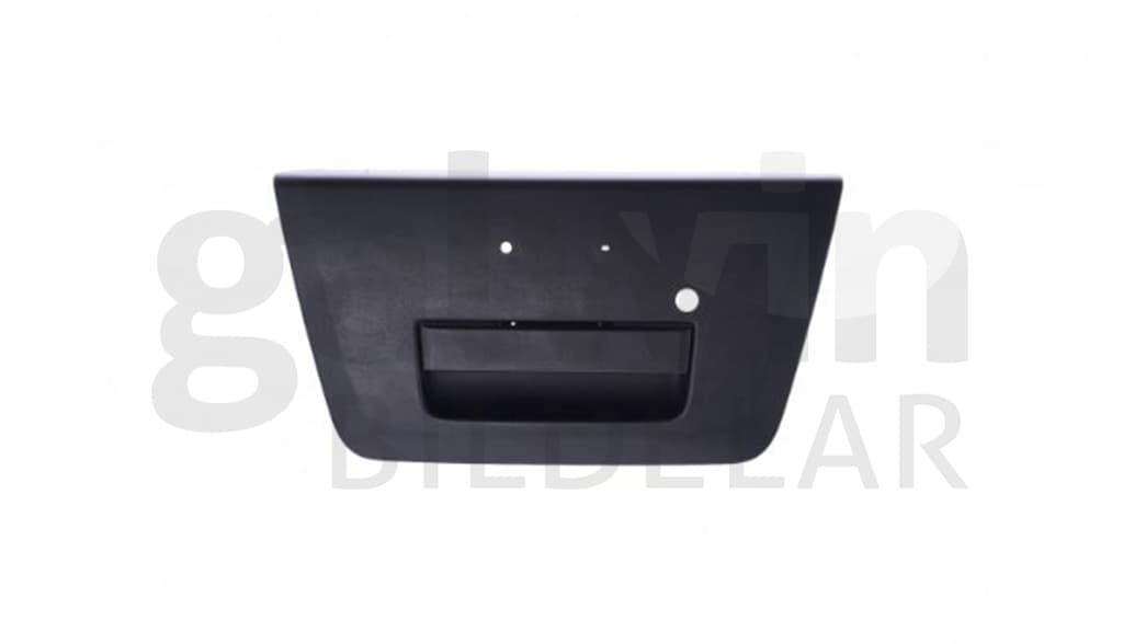 Handtag baklem, svart struktur, med hål för lås