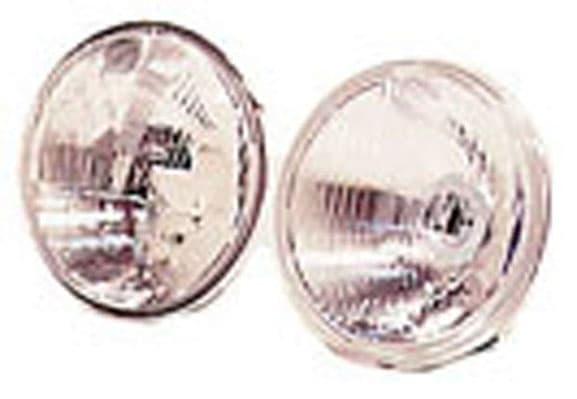 Insats 5 3/4"/145mm H4 m/parkljus, glasmått 133mm, plant glas