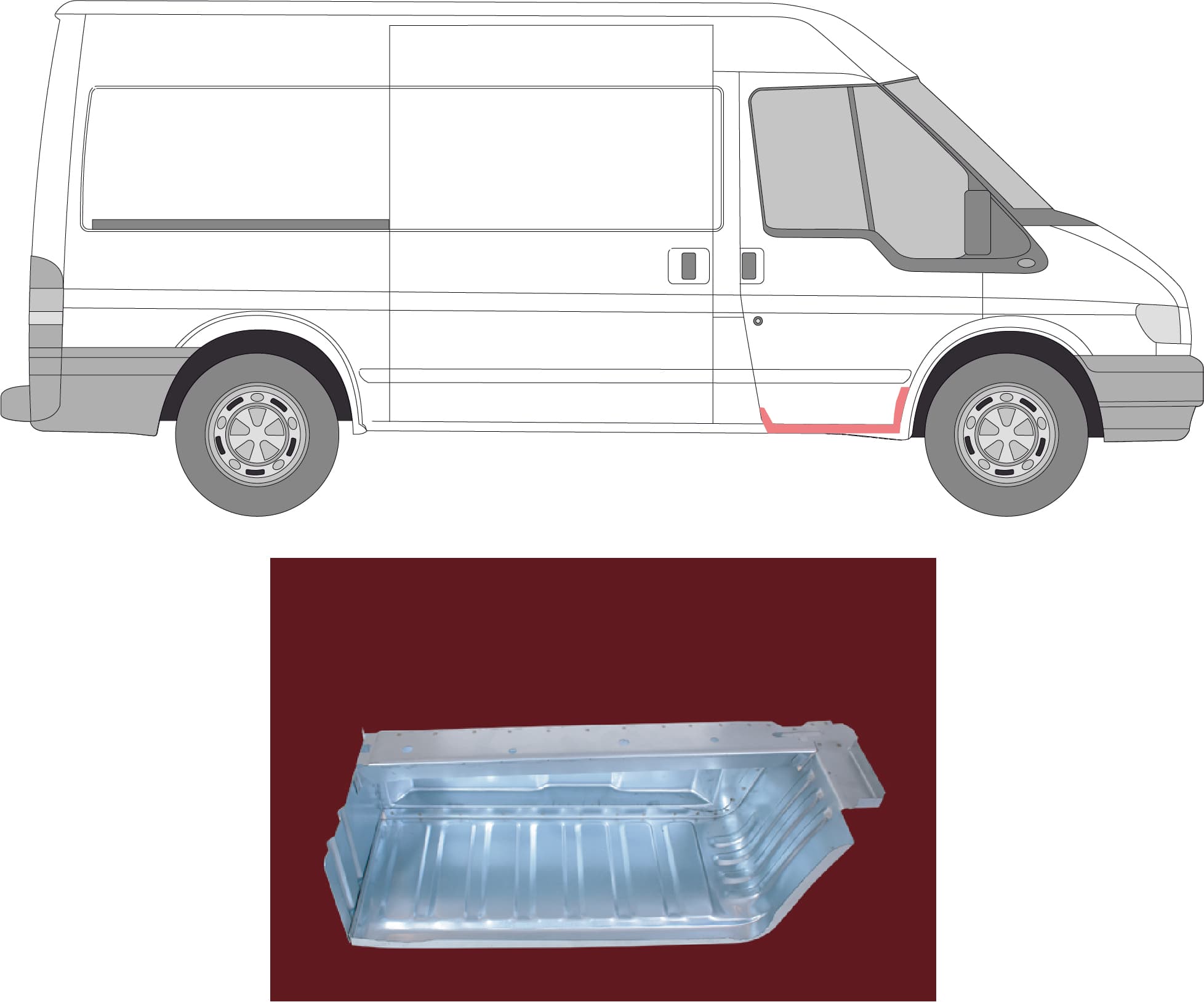Instegsplåt hö från Galwin