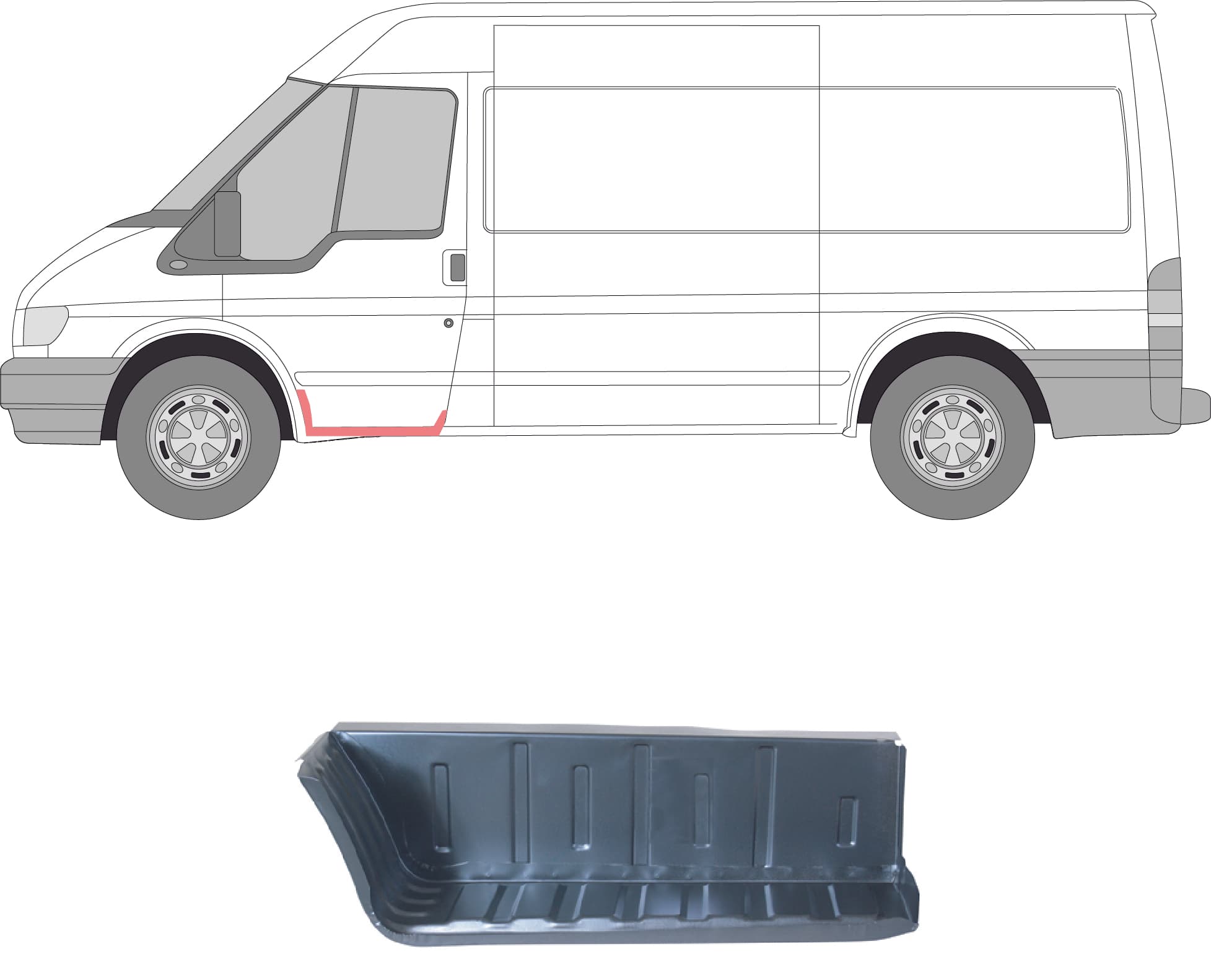 Instegsplåt vä från Galwin