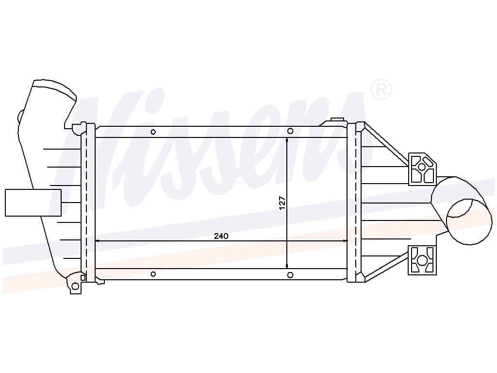 Laddluftkylare Opel Astra G 1,7 TD 12/97- från Galwin