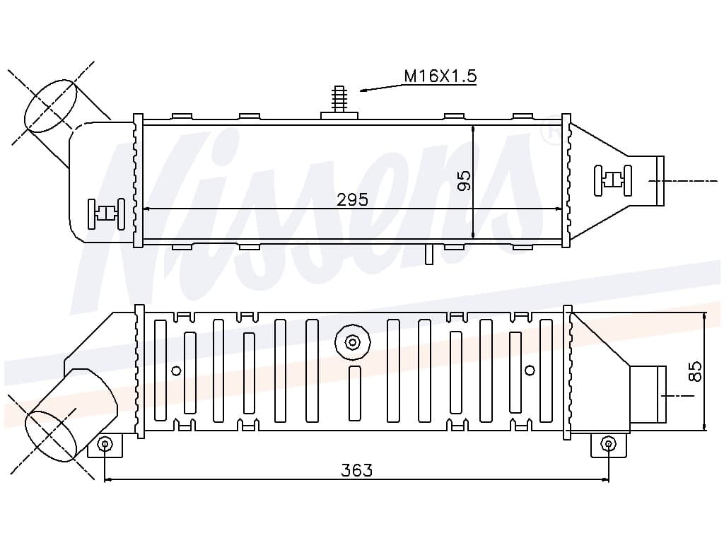 Laddluftkylare Seat Cordoba II alla mod. 07/96-06/99 från Galwin