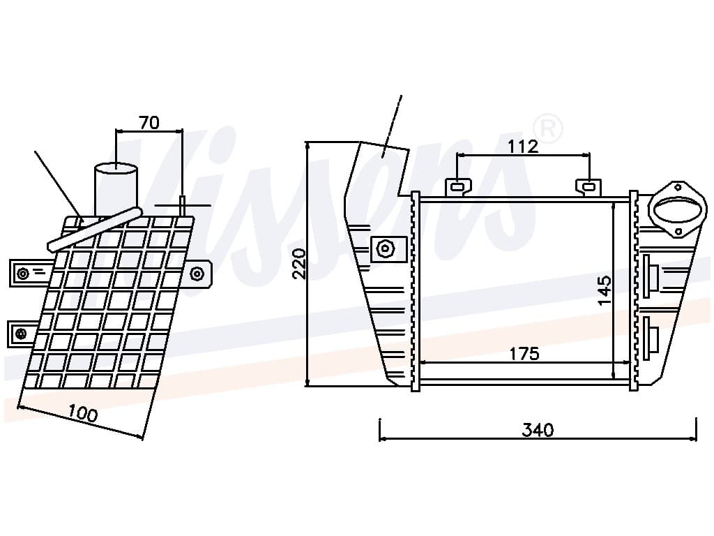 Laddluftkylare VW Golf III 1,9 TDI 08/93-12/97 från Galwin