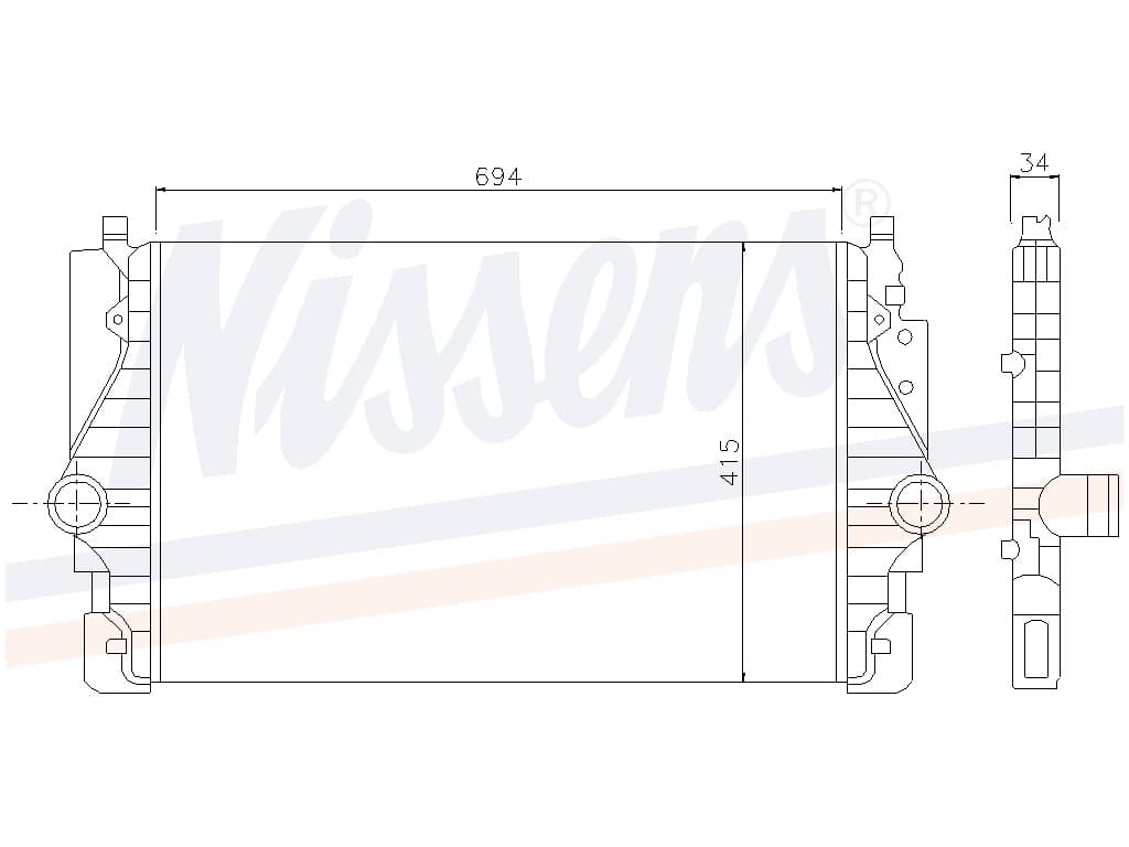 Laddluftkylare VW Transporter T4 2,5 TDI 09/95-06/03 från Galwin