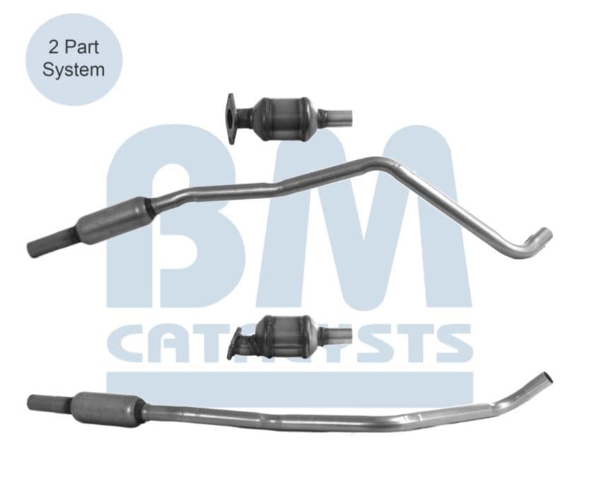 Katalysator bak, inkl montsats