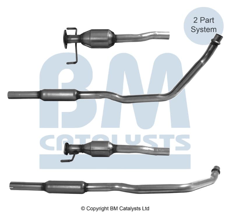 Katalysator bakre, inkl montsats från Galwin