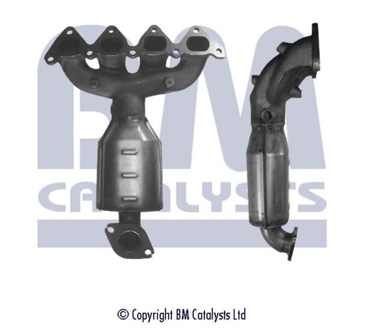 Katalysator främre, inkl montsats