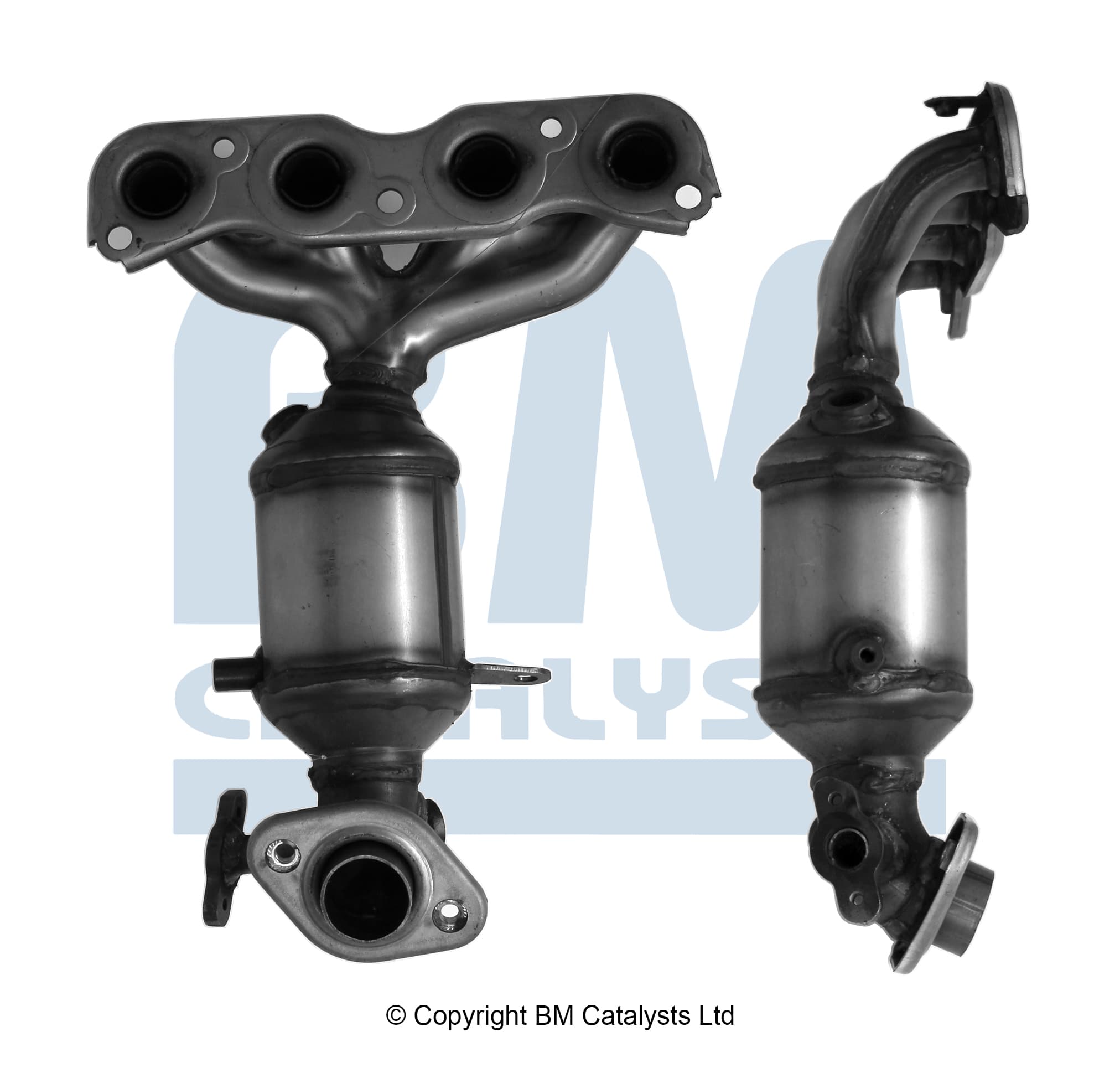 Katalysator främre inkl montdetaljer